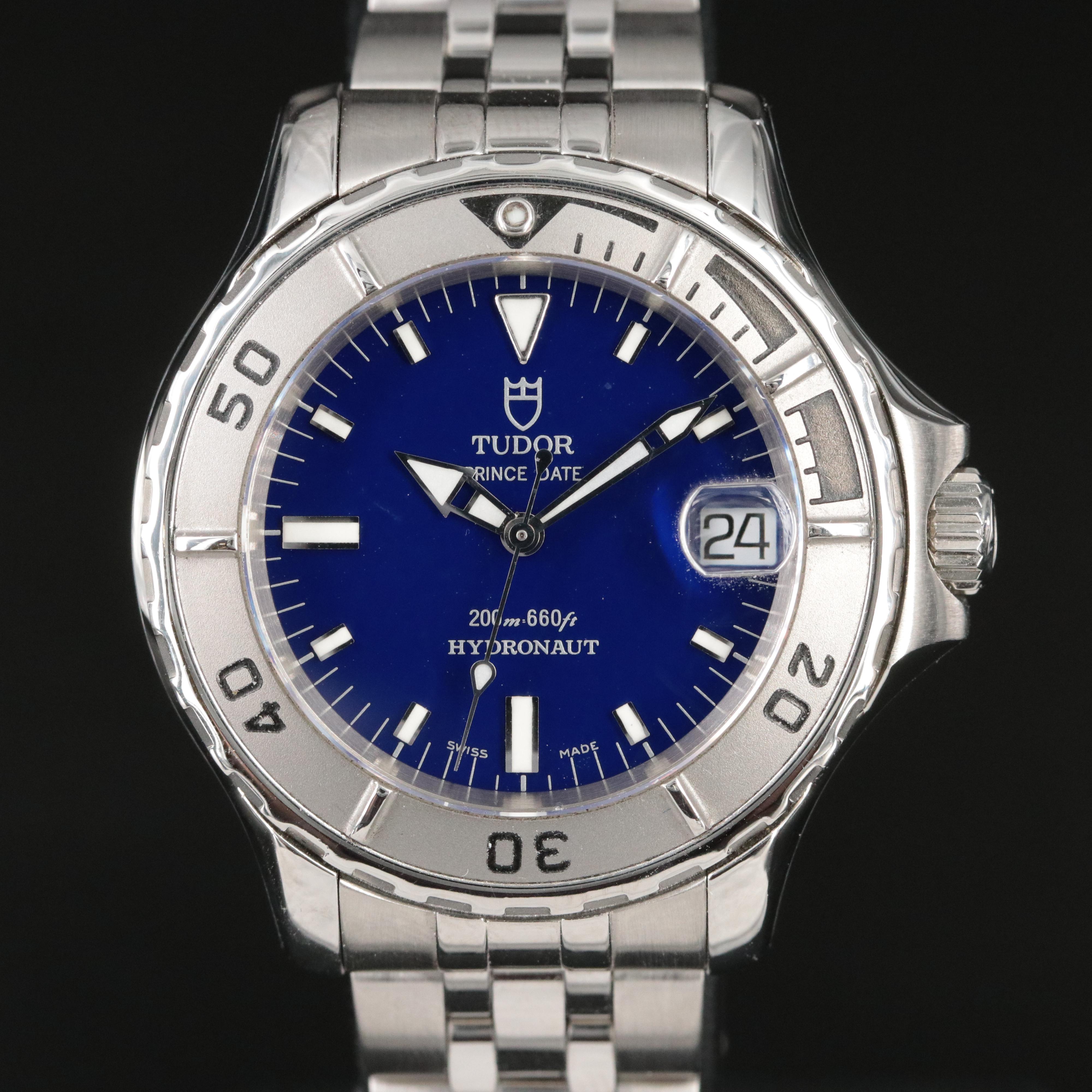 Tudor Prince Hydronaut Blue Automatic Watch