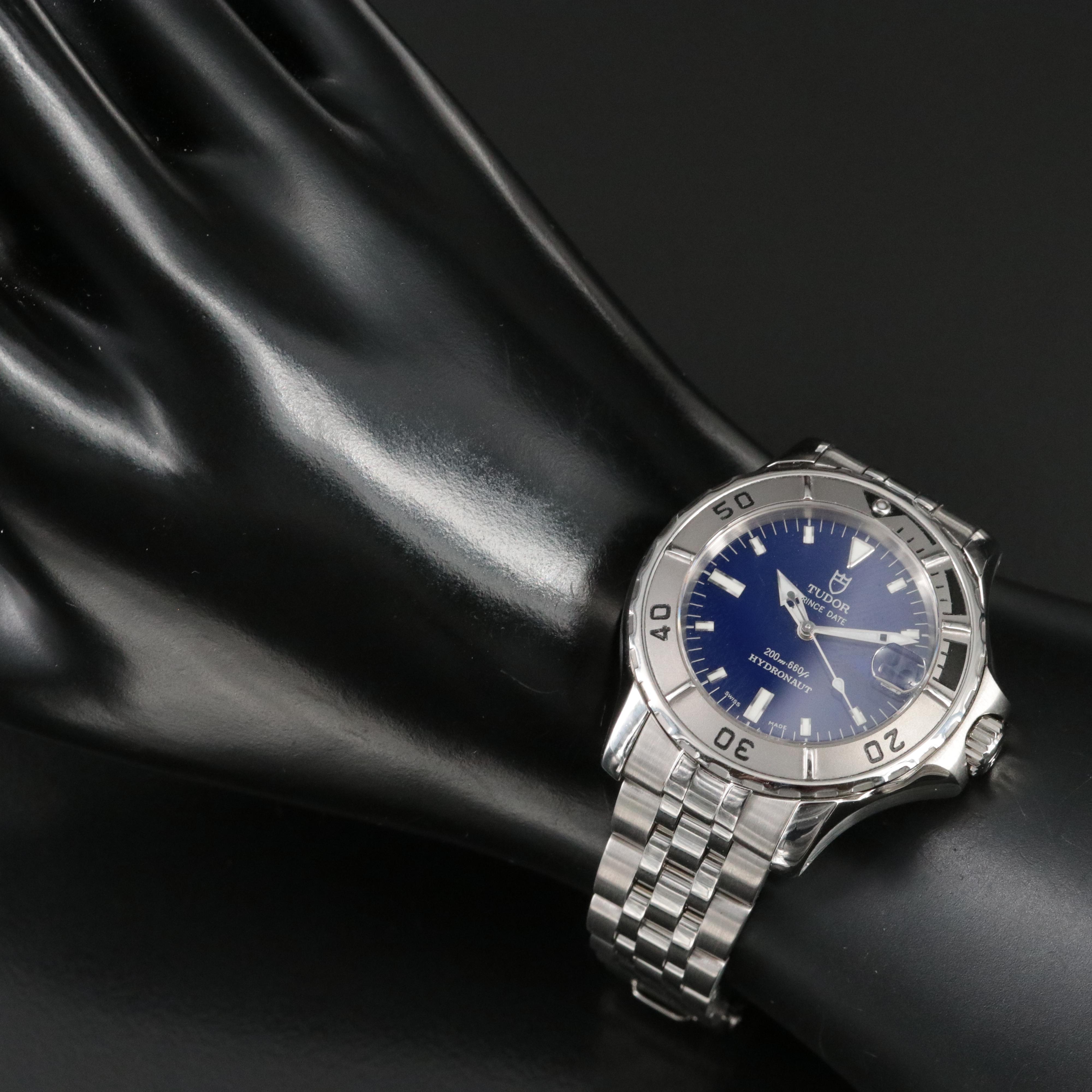 Tudor Prince Hydronaut Blue Automatic Watch