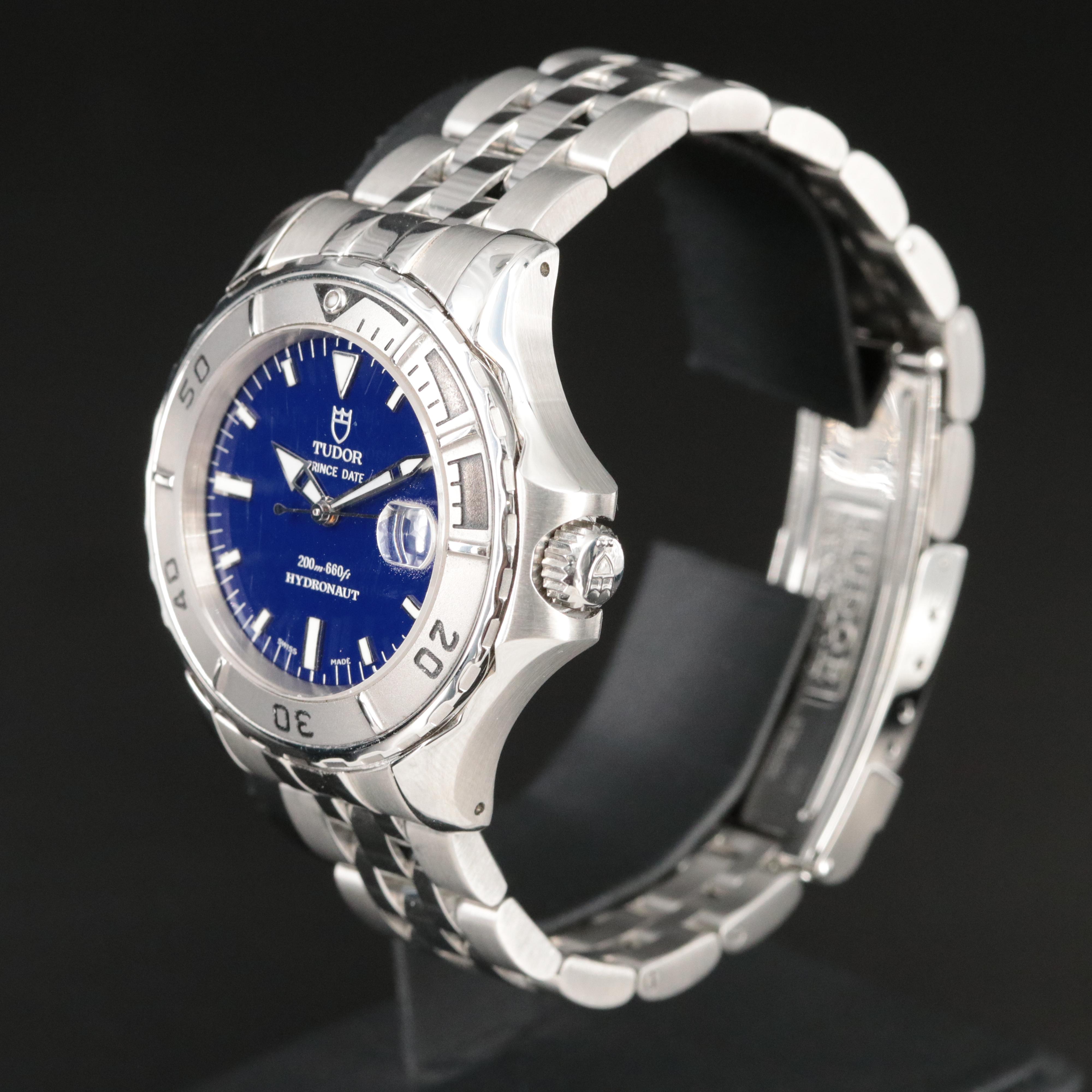 Tudor Prince Hydronaut Blue Automatic Watch
