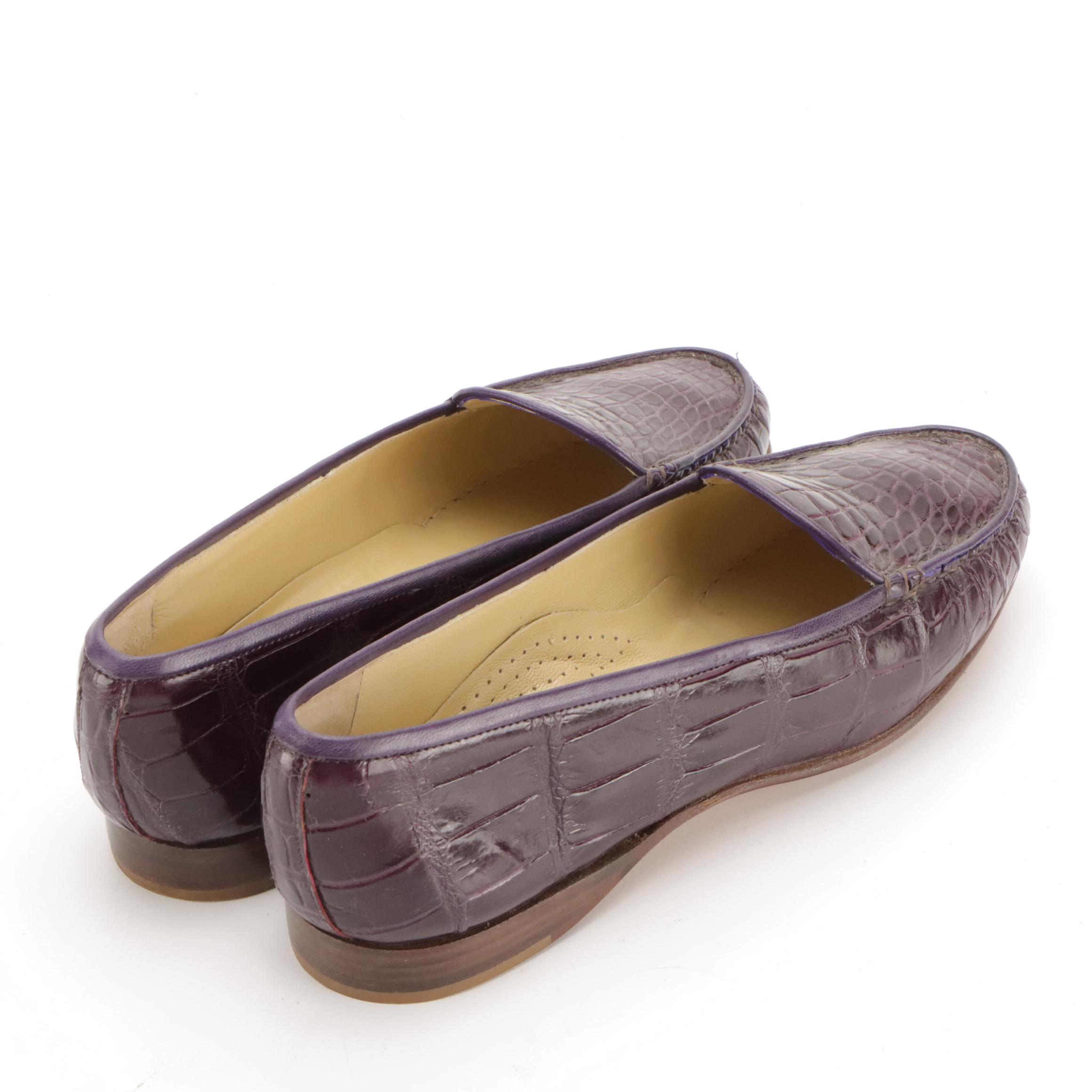 Warren Edwards Ostrich Leather & Titti Dell'Acqua Alligator and Leather Loafers