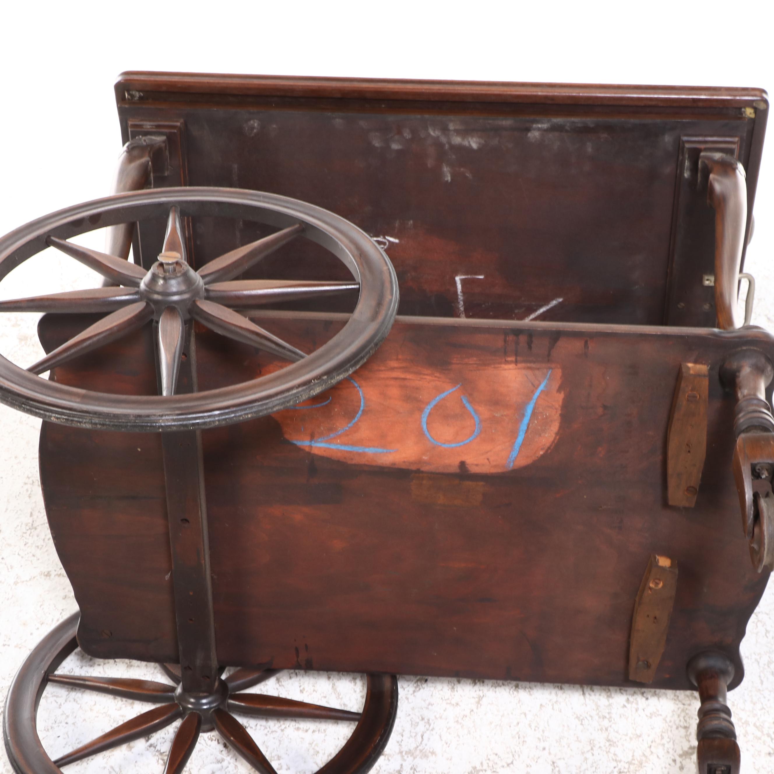 English Style Tea Cart with Tray