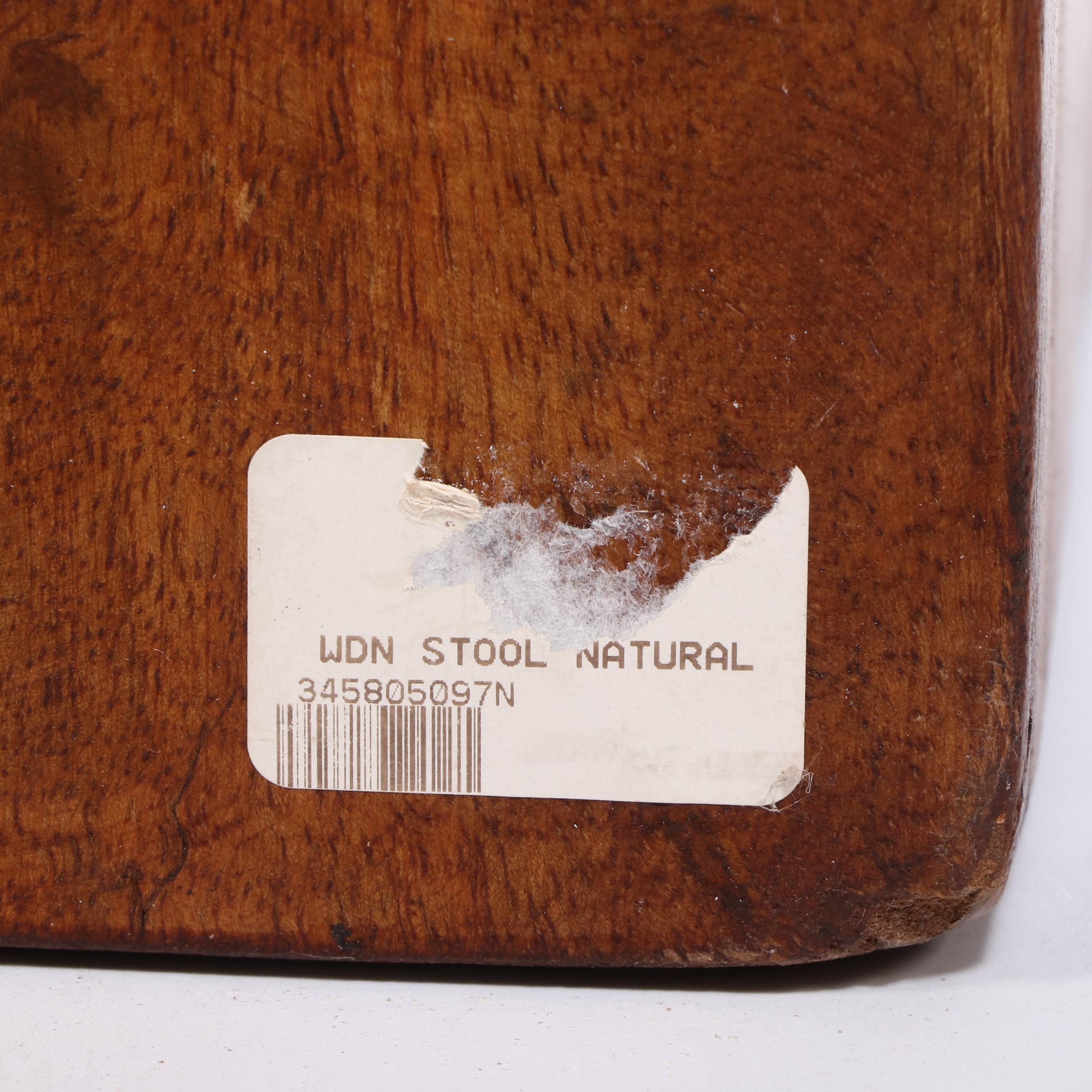 Wooden Spiral Accent Stool