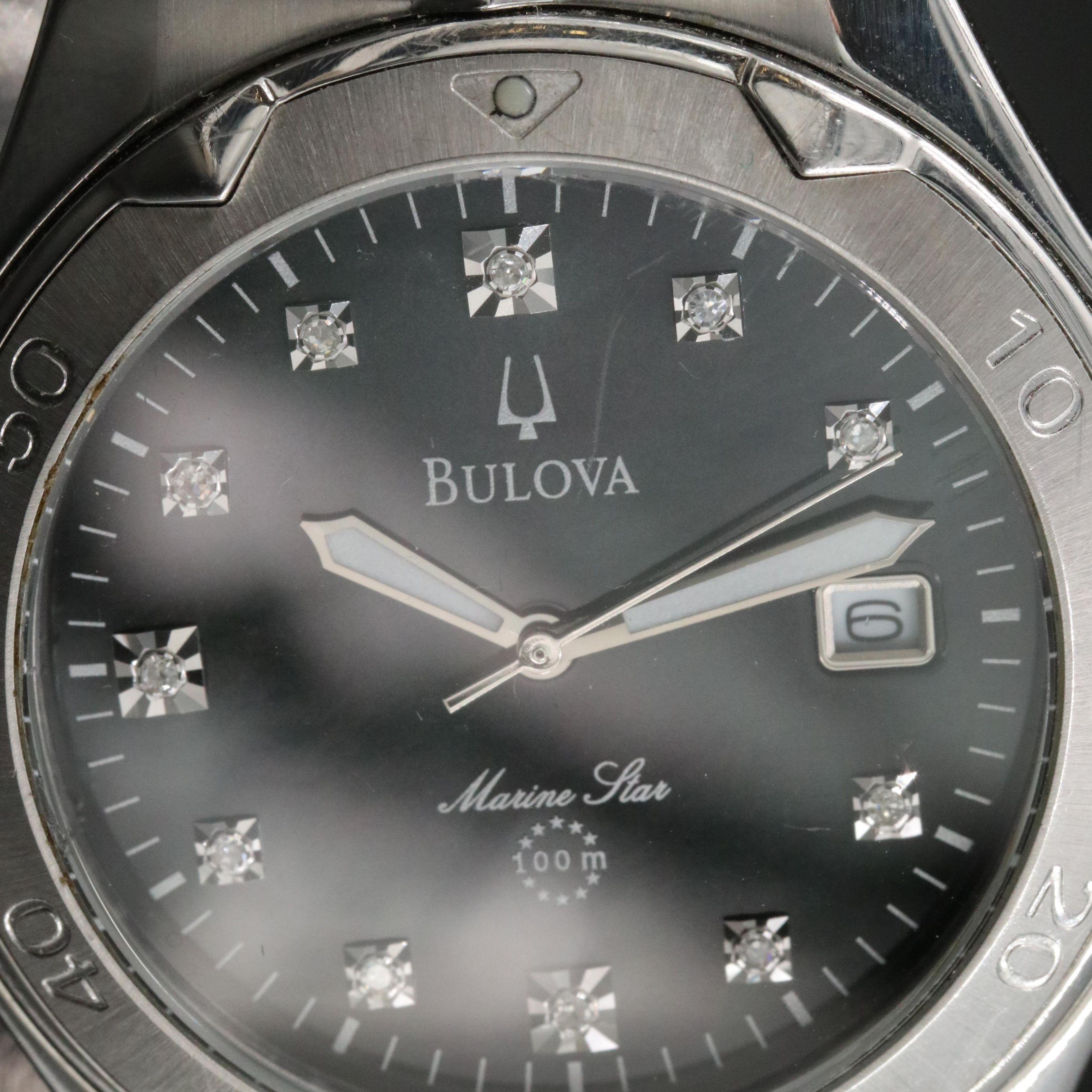 Bulova Marine Star Diamond Dial Watch