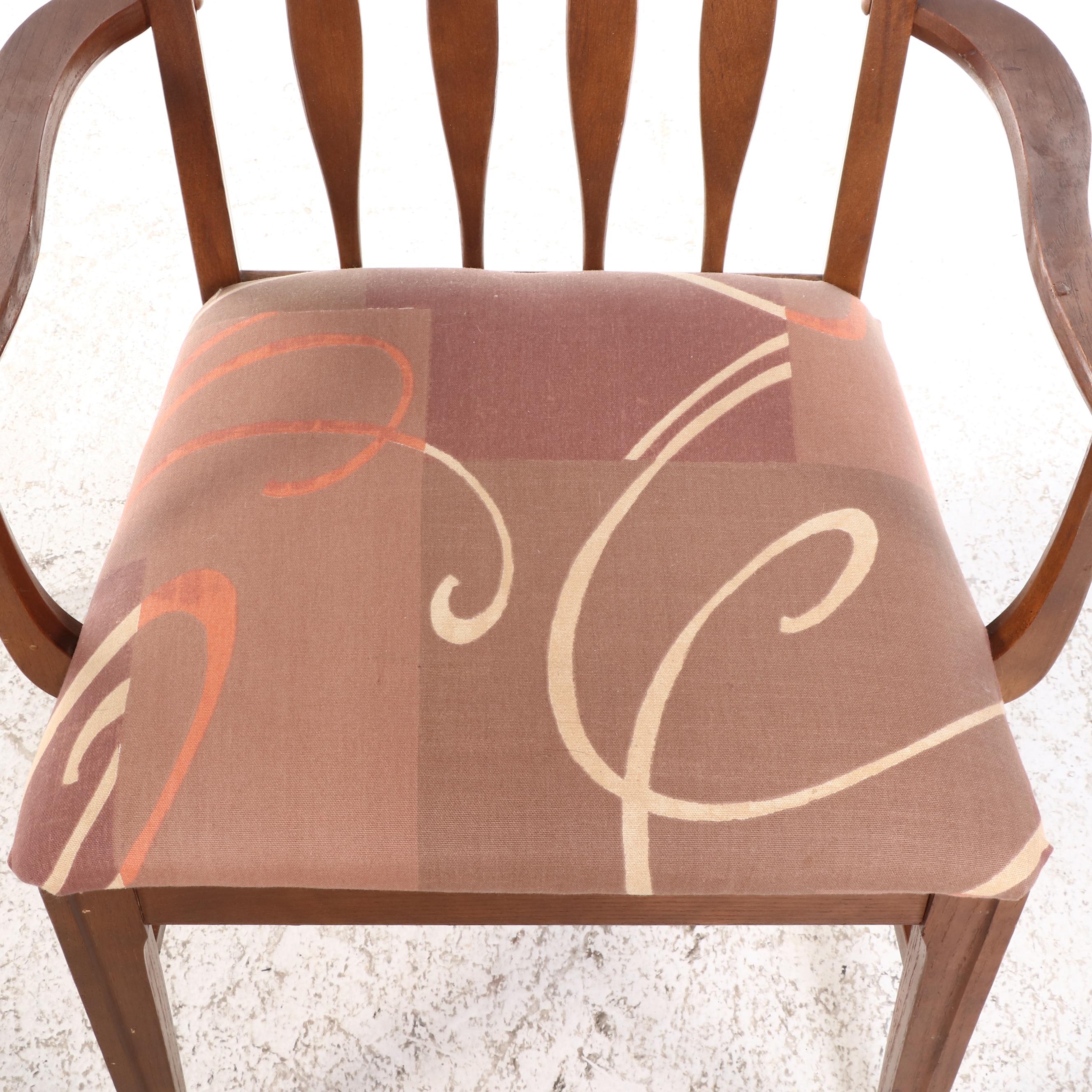 Mid Century Modern Style Wooden Dining Chairs