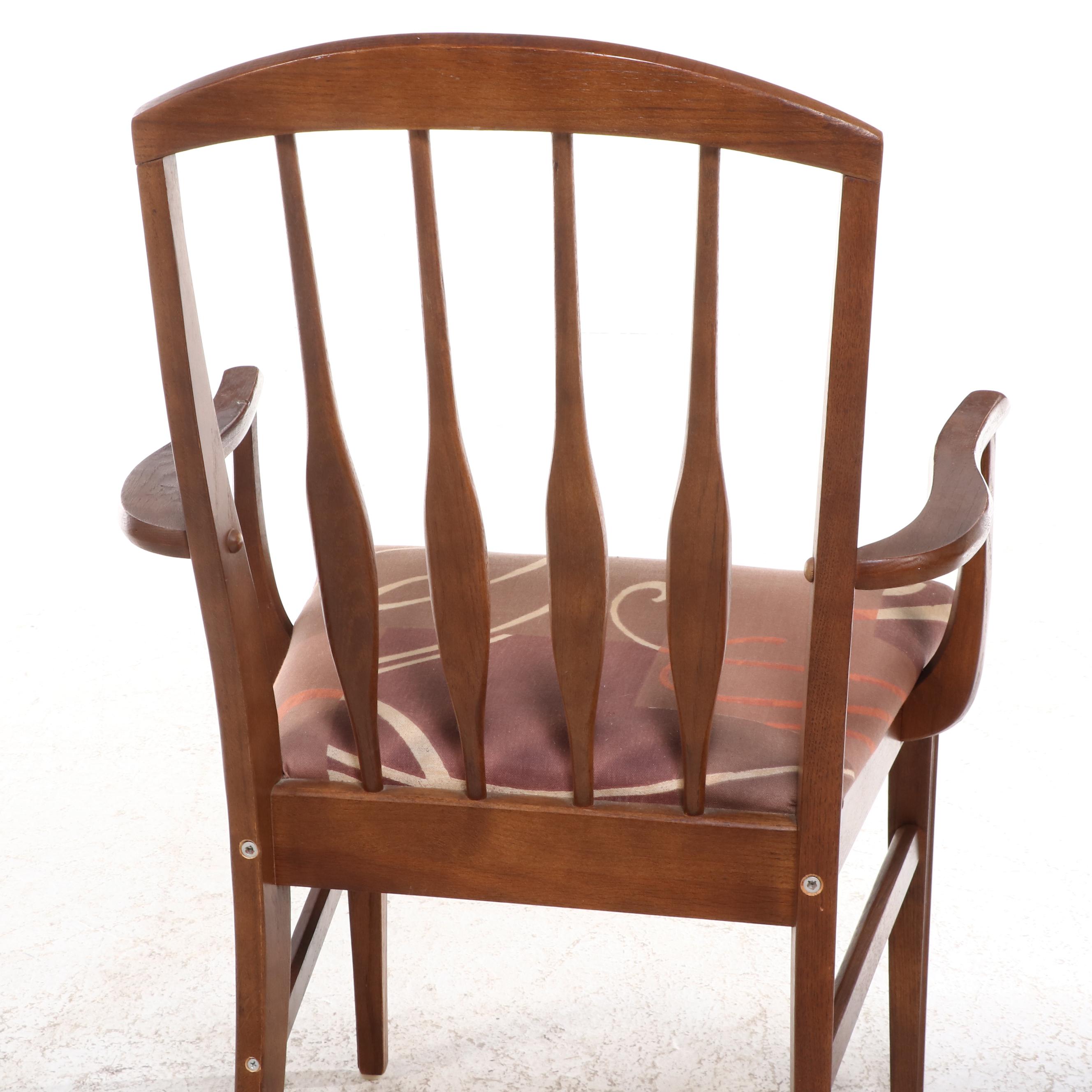 Mid Century Modern Style Wooden Dining Chairs