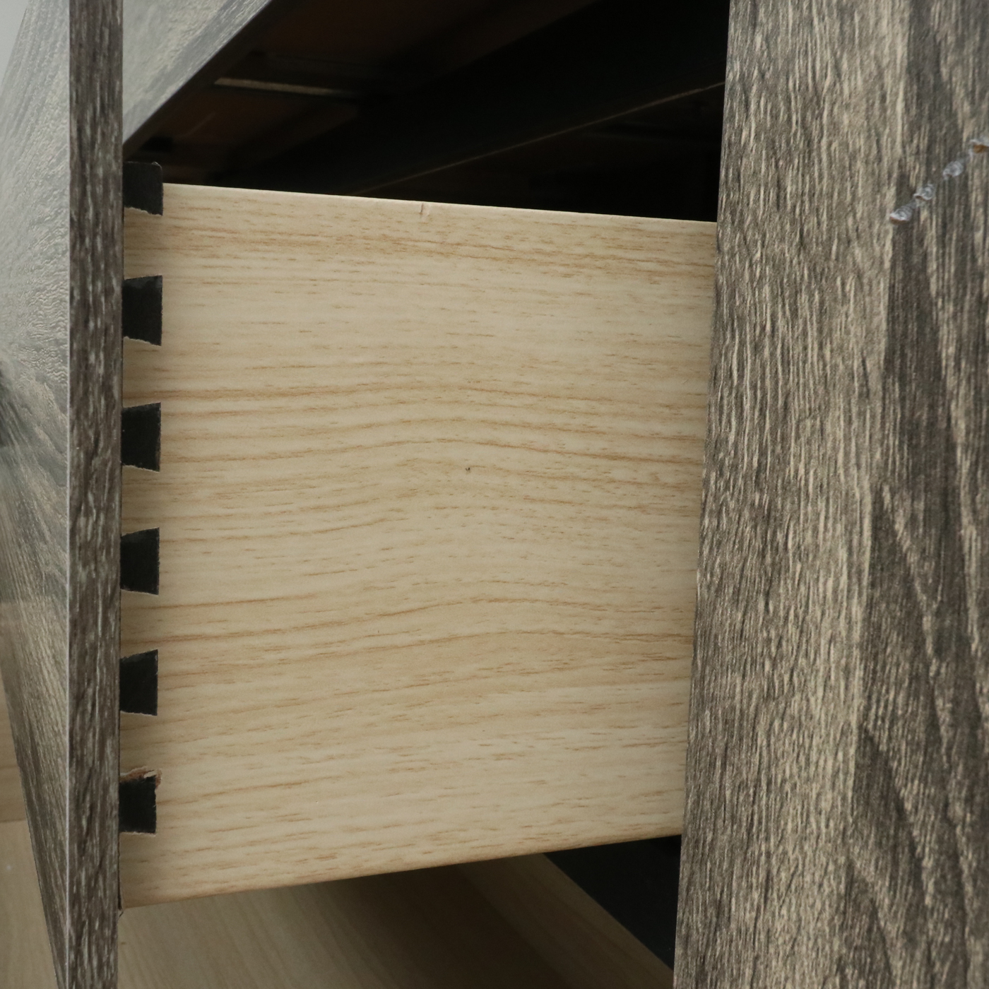 Beechnut Laminate Six-Drawer Dresser