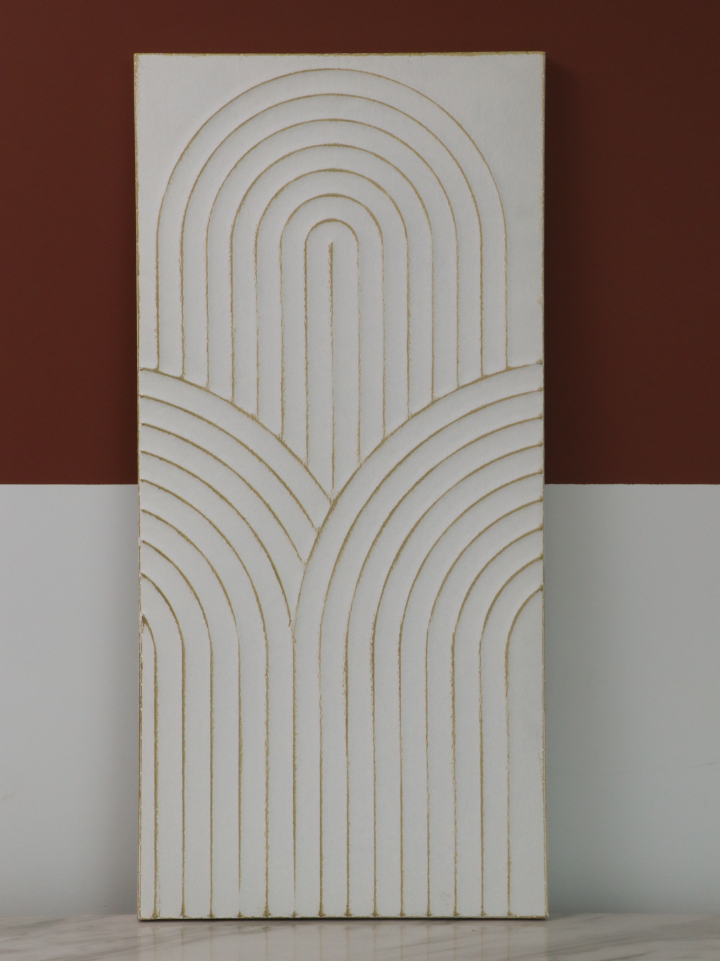 Surya "Esben" Ceramic Table Lamp and Metal Wall Décor