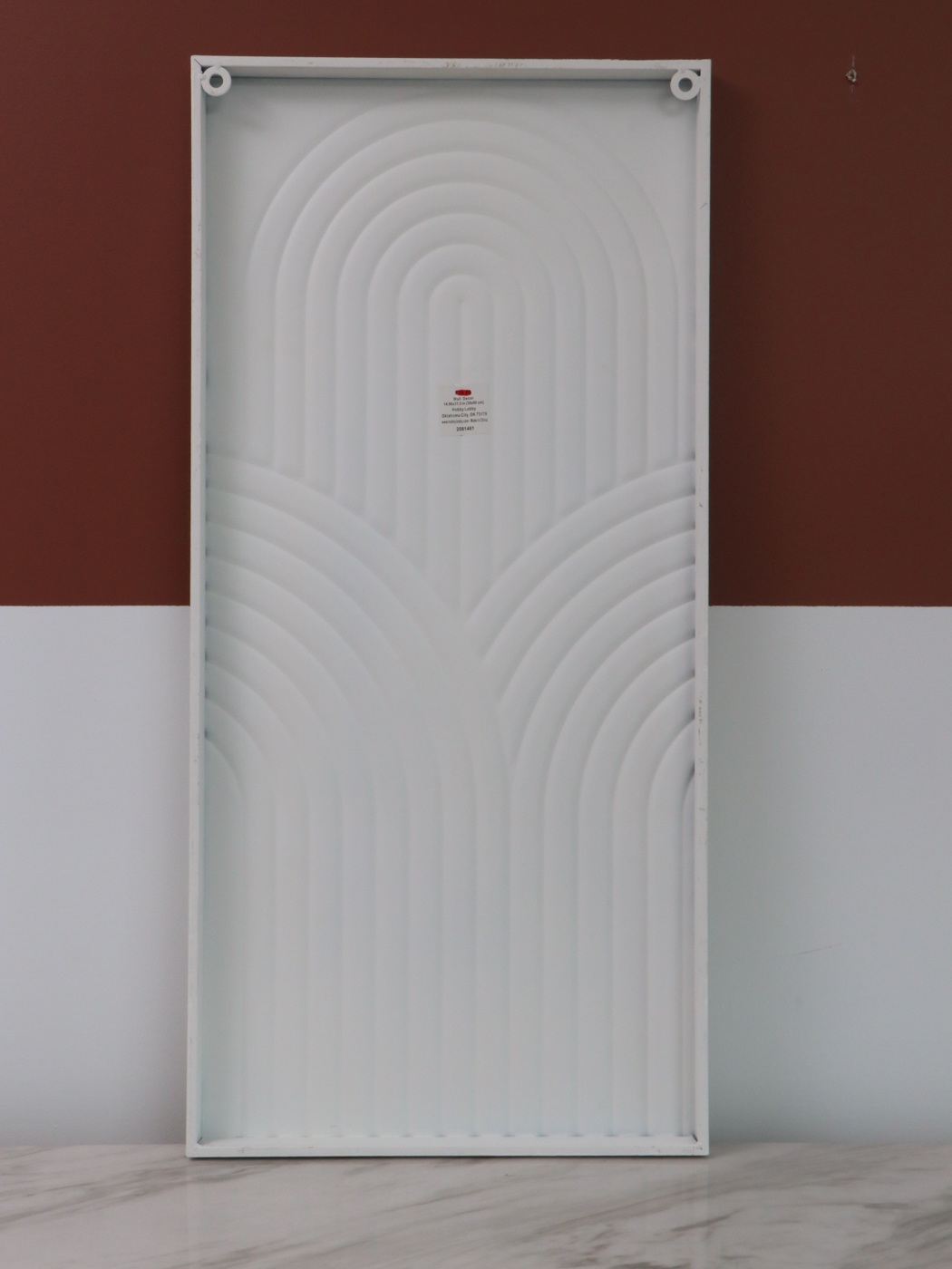 Surya "Esben" Ceramic Table Lamp and Metal Wall Décor