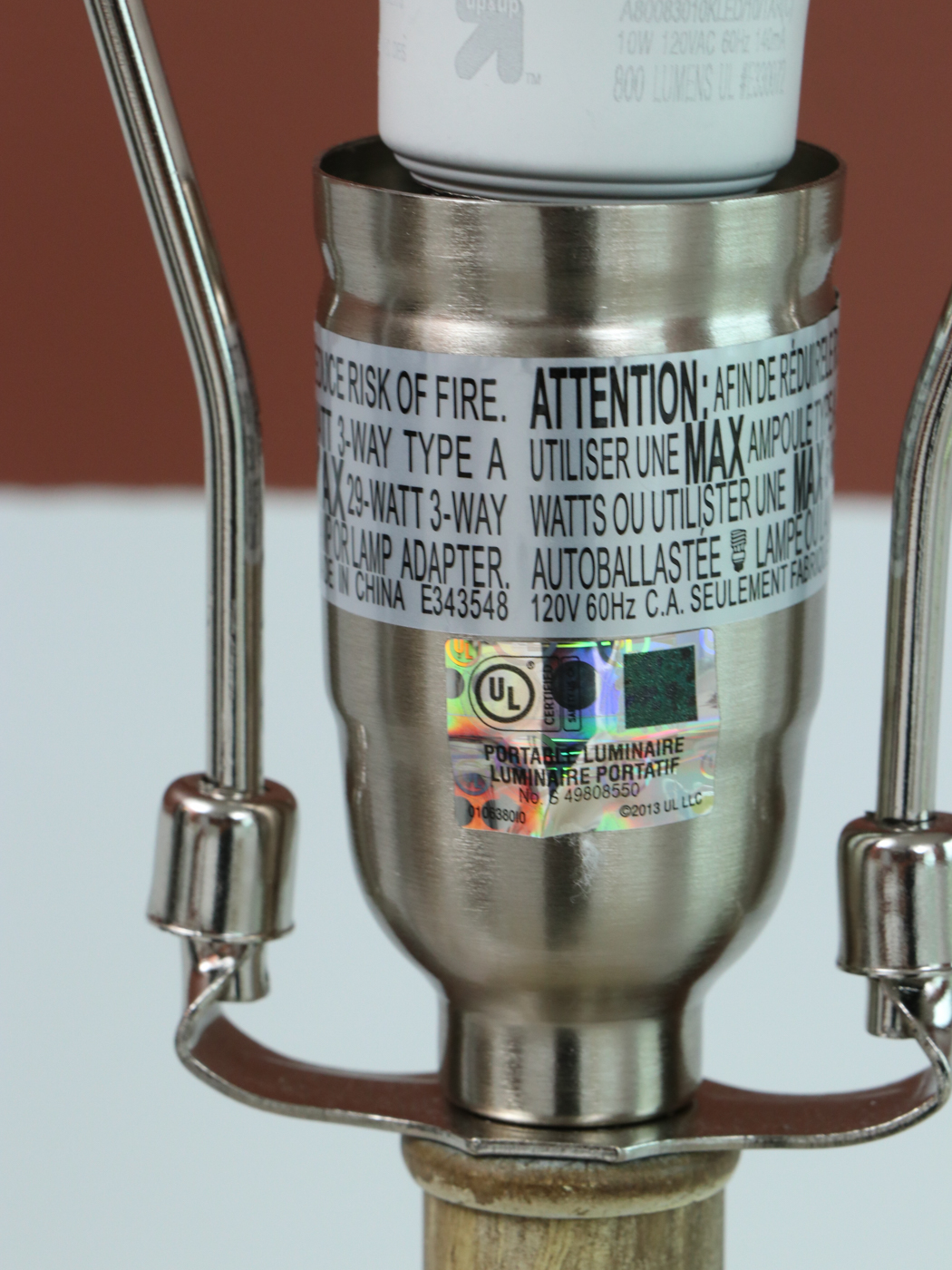 Surya "Esben" Ceramic Table Lamp and Metal Wall Décor