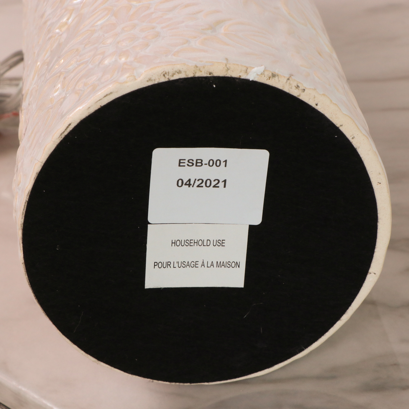 Surya "Esben" Ceramic Table Lamp and Metal Wall Décor