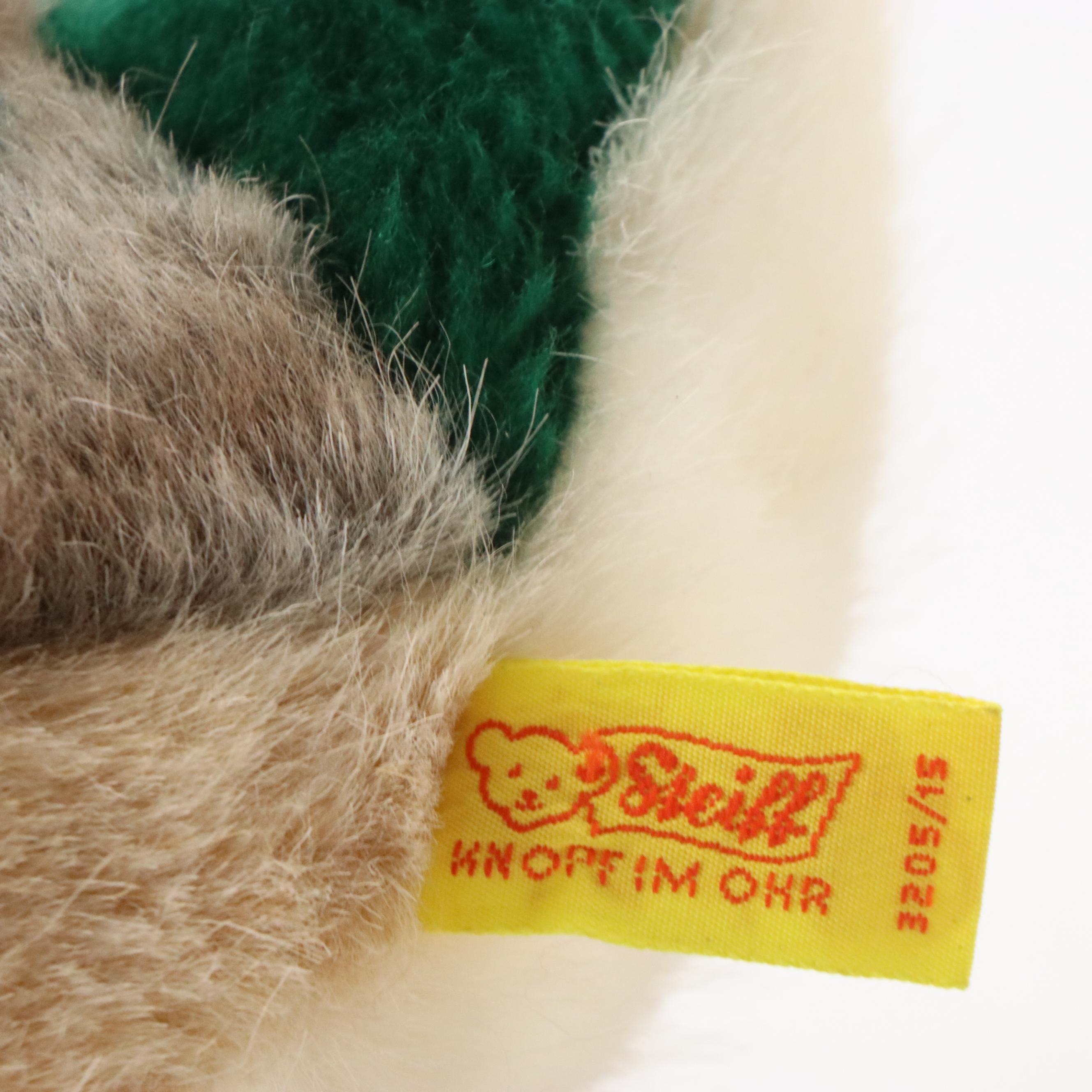 Steiff "Tulla" Mallard Duck Stuffed Toy with "Leo" Lion and Tiger Hand Puppets