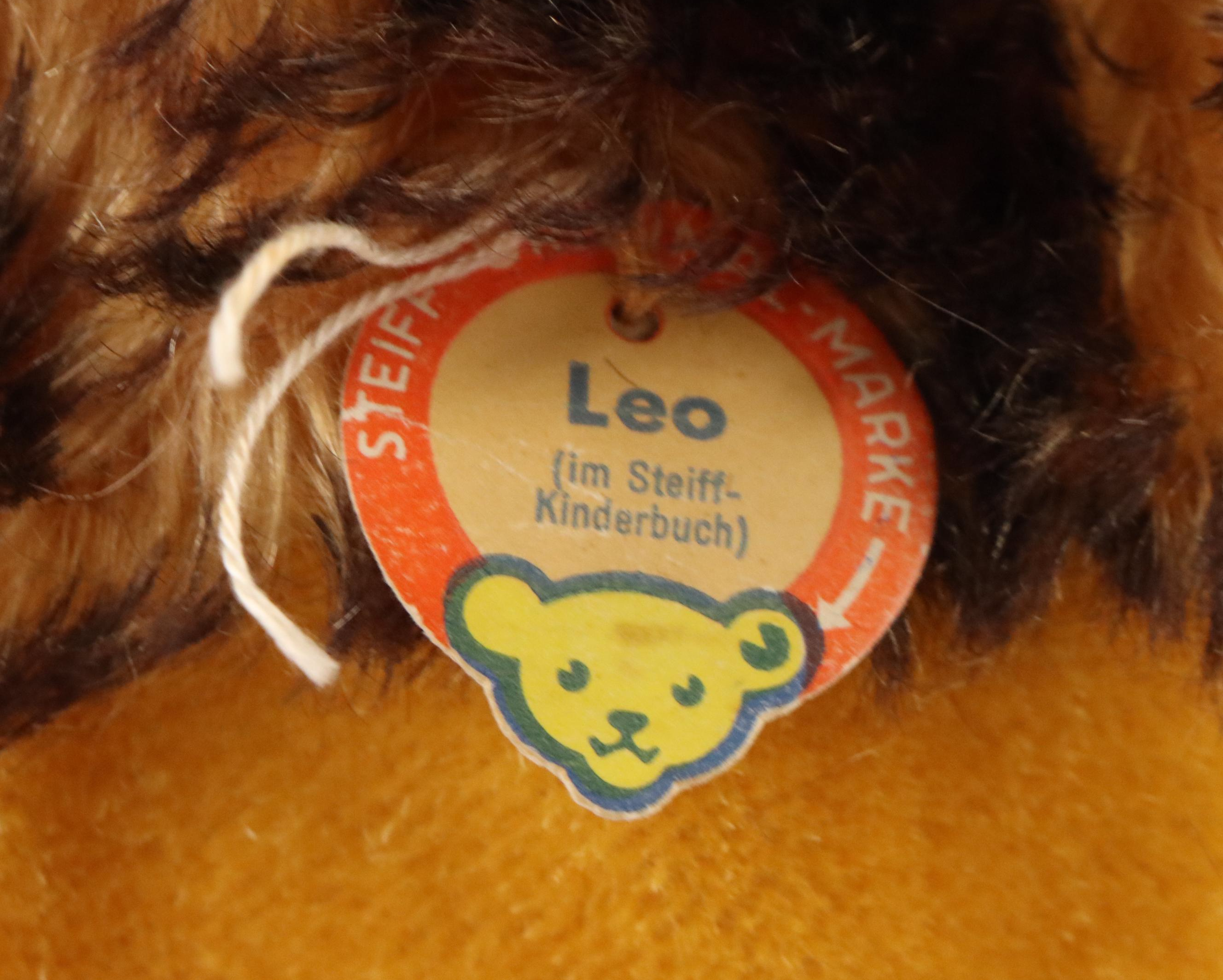 Steiff "Tulla" Mallard Duck Stuffed Toy with "Leo" Lion and Tiger Hand Puppets