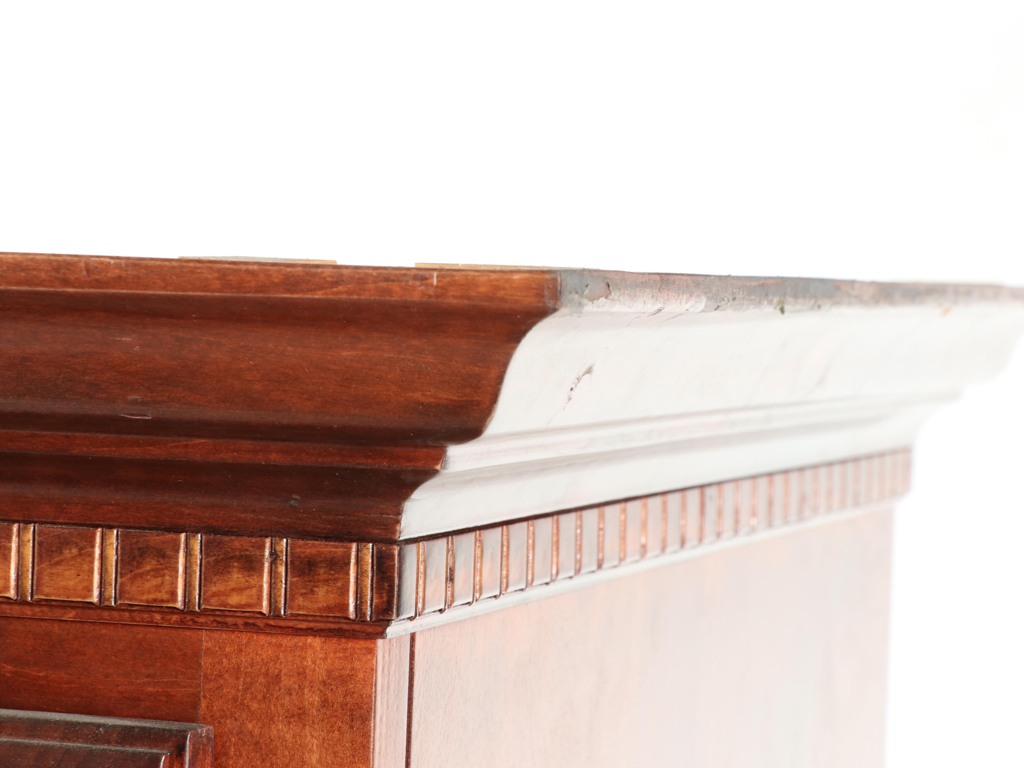 Federal Style Cherrywood-Stained Media Wardrobe