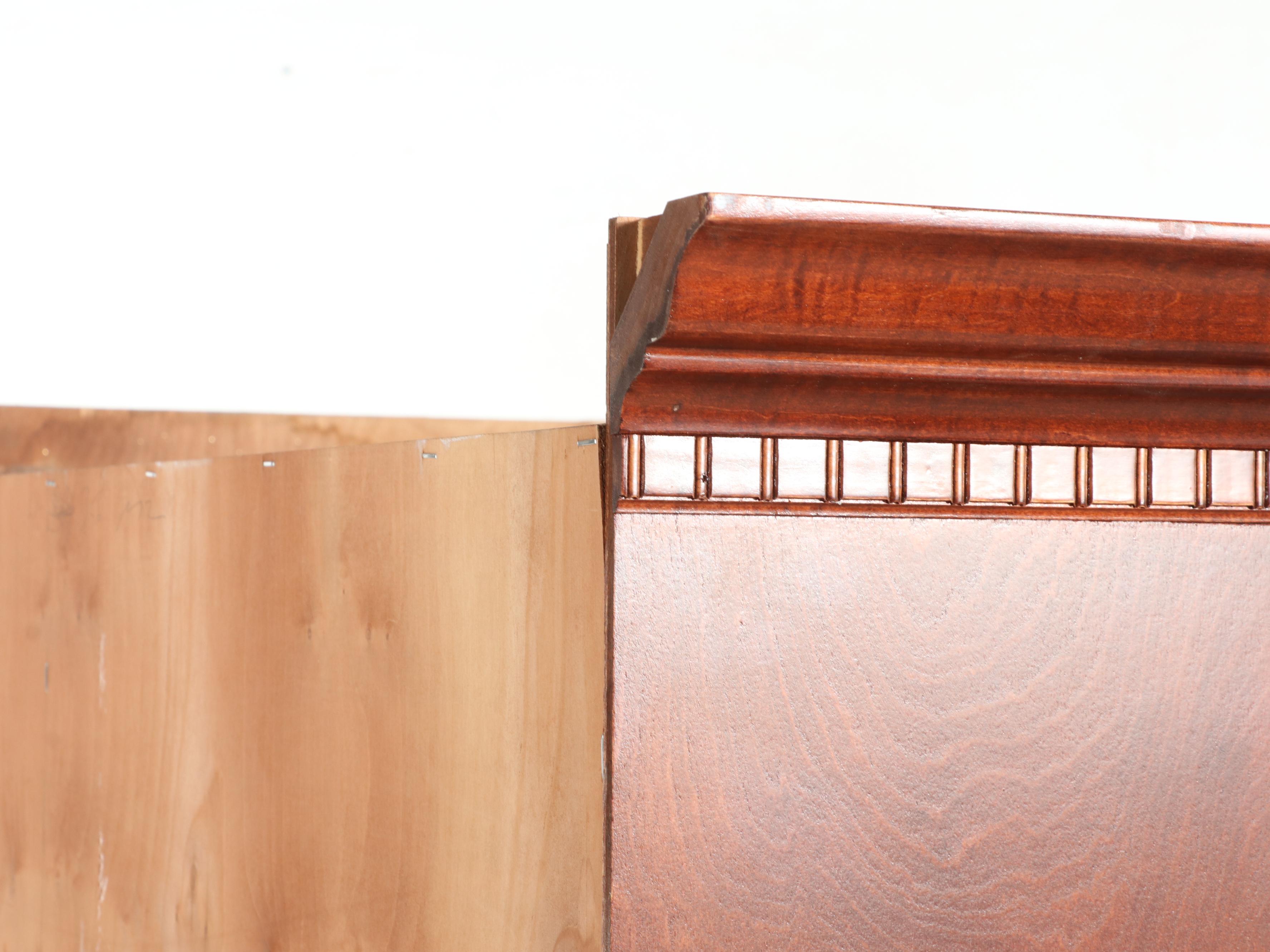 Federal Style Cherrywood-Stained Media Wardrobe