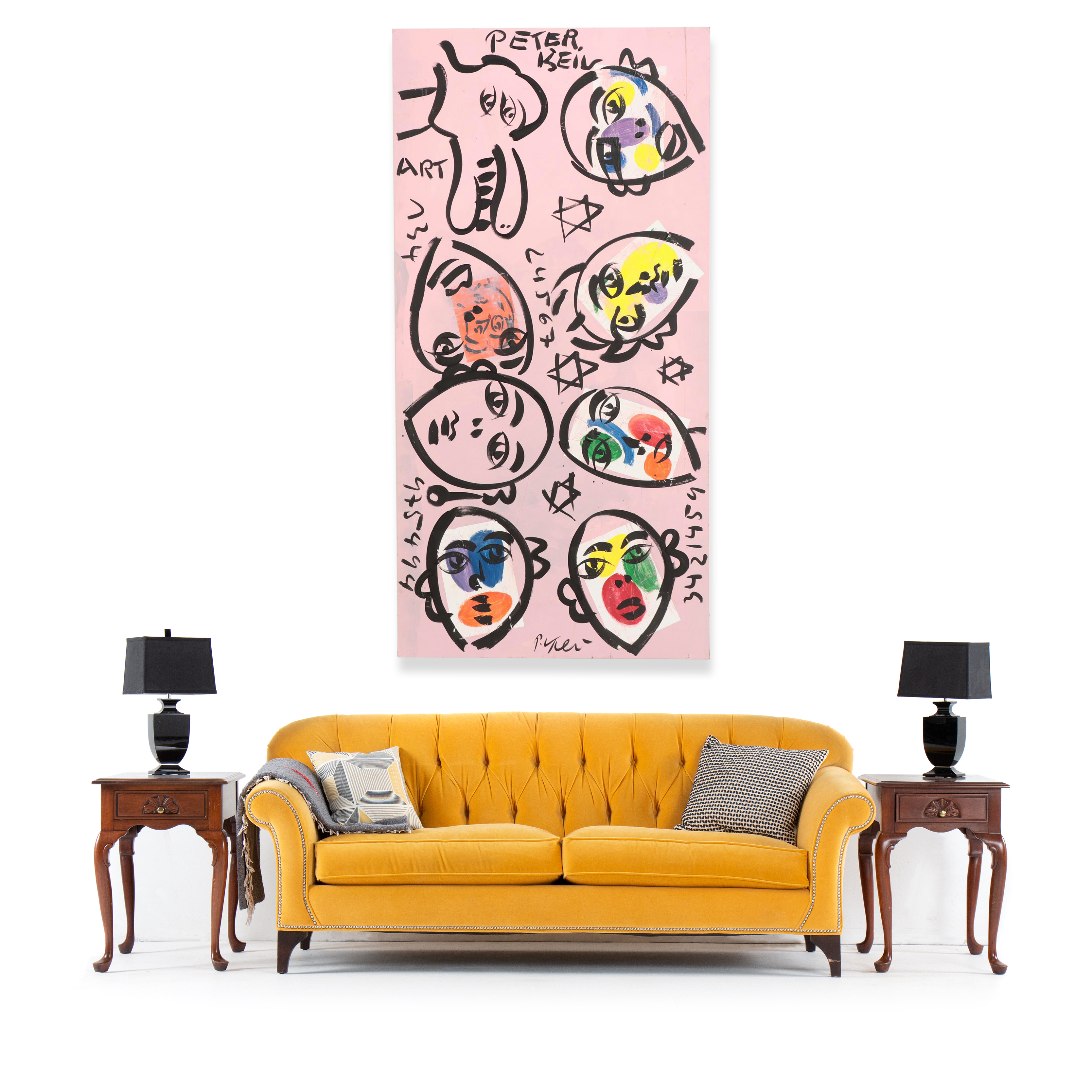 Peter Keil Large-Scale Abstract Figurative Acrylic Painting