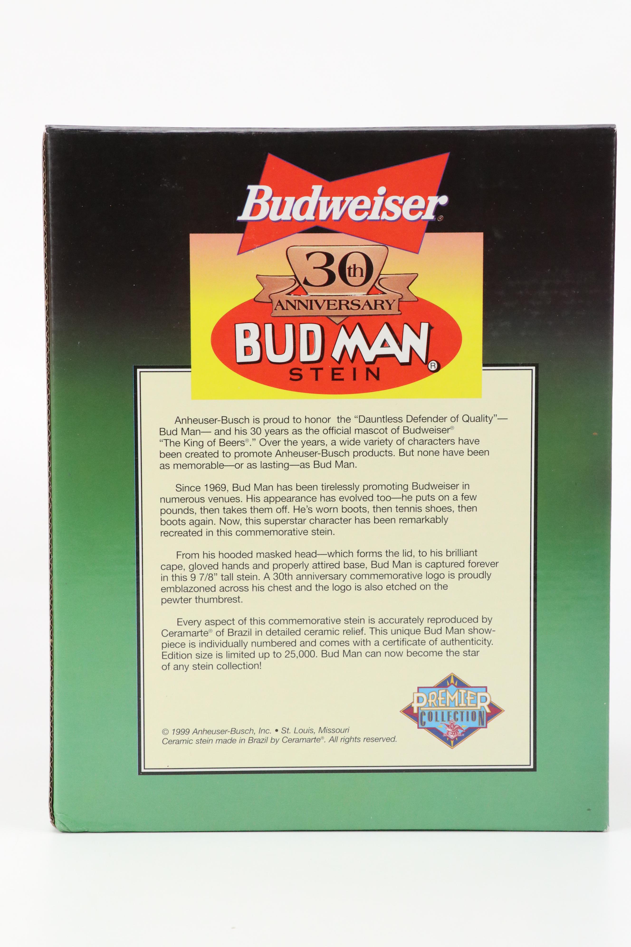 Tradex for Corona "Parrot", "Toucan" and "Iguana" and Budman Figural Beer Steins