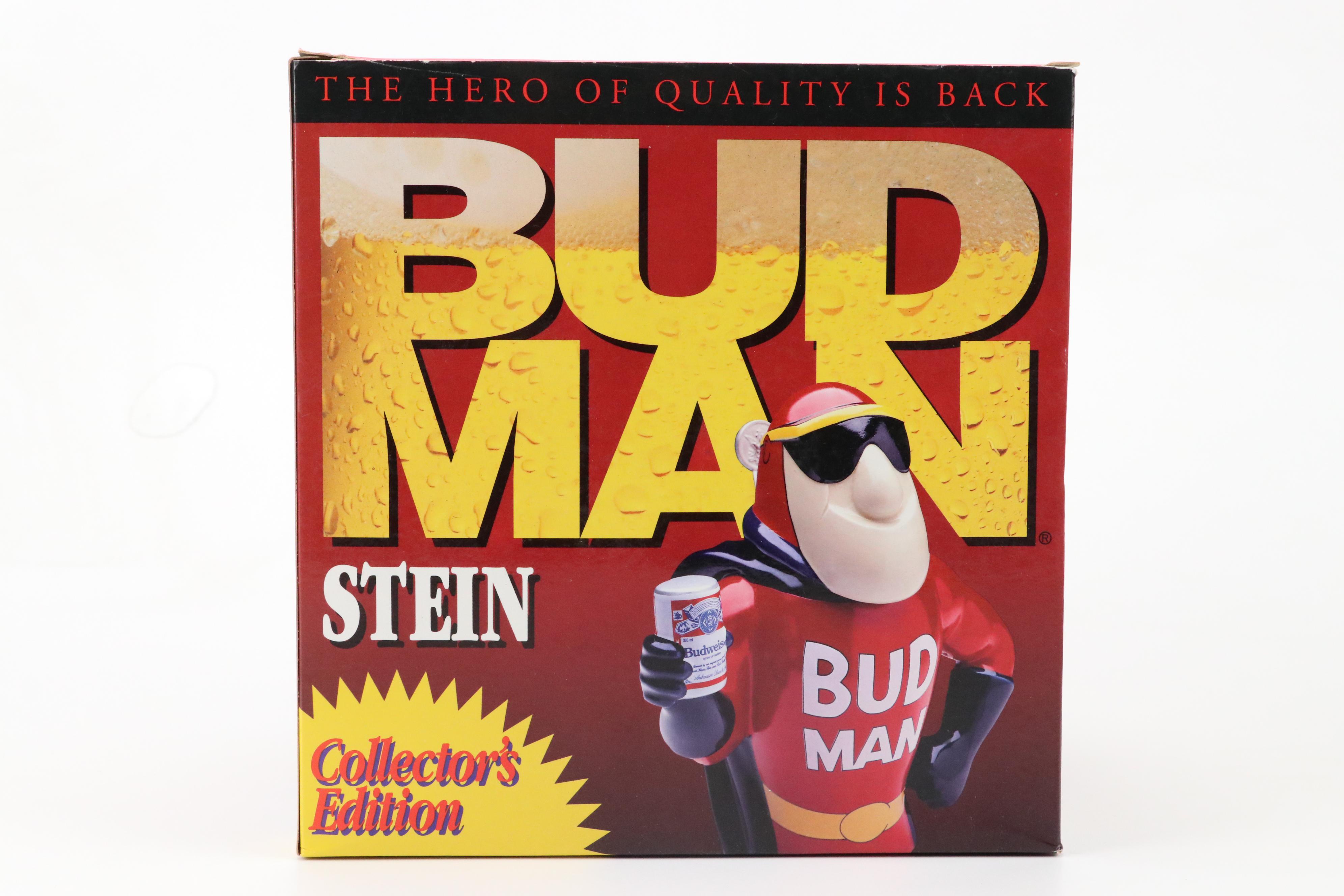 Tradex for Corona "Parrot", "Toucan" and "Iguana" and Budman Figural Beer Steins