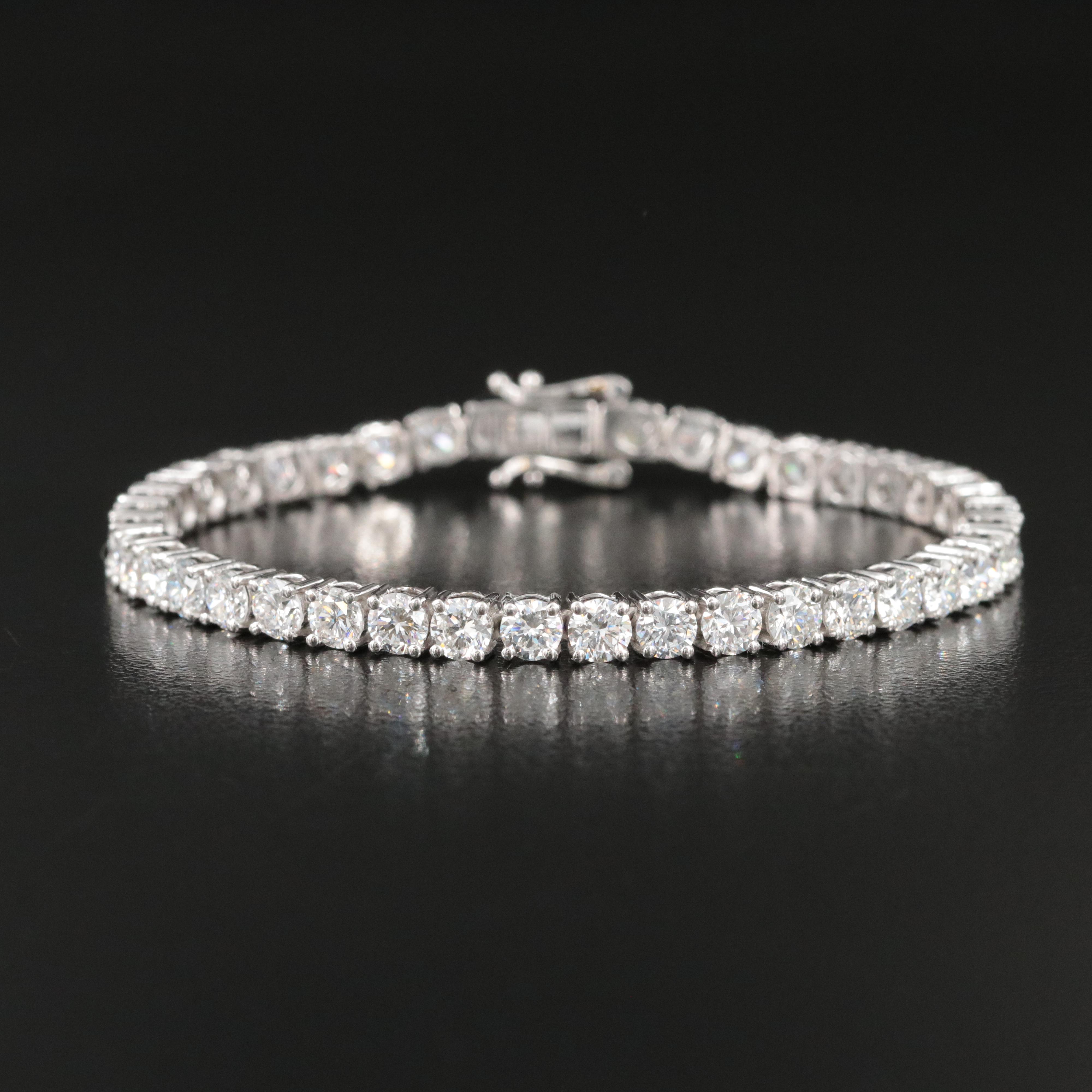 14K 10.03 CTW Lab Grown Diamond Line Bracelet