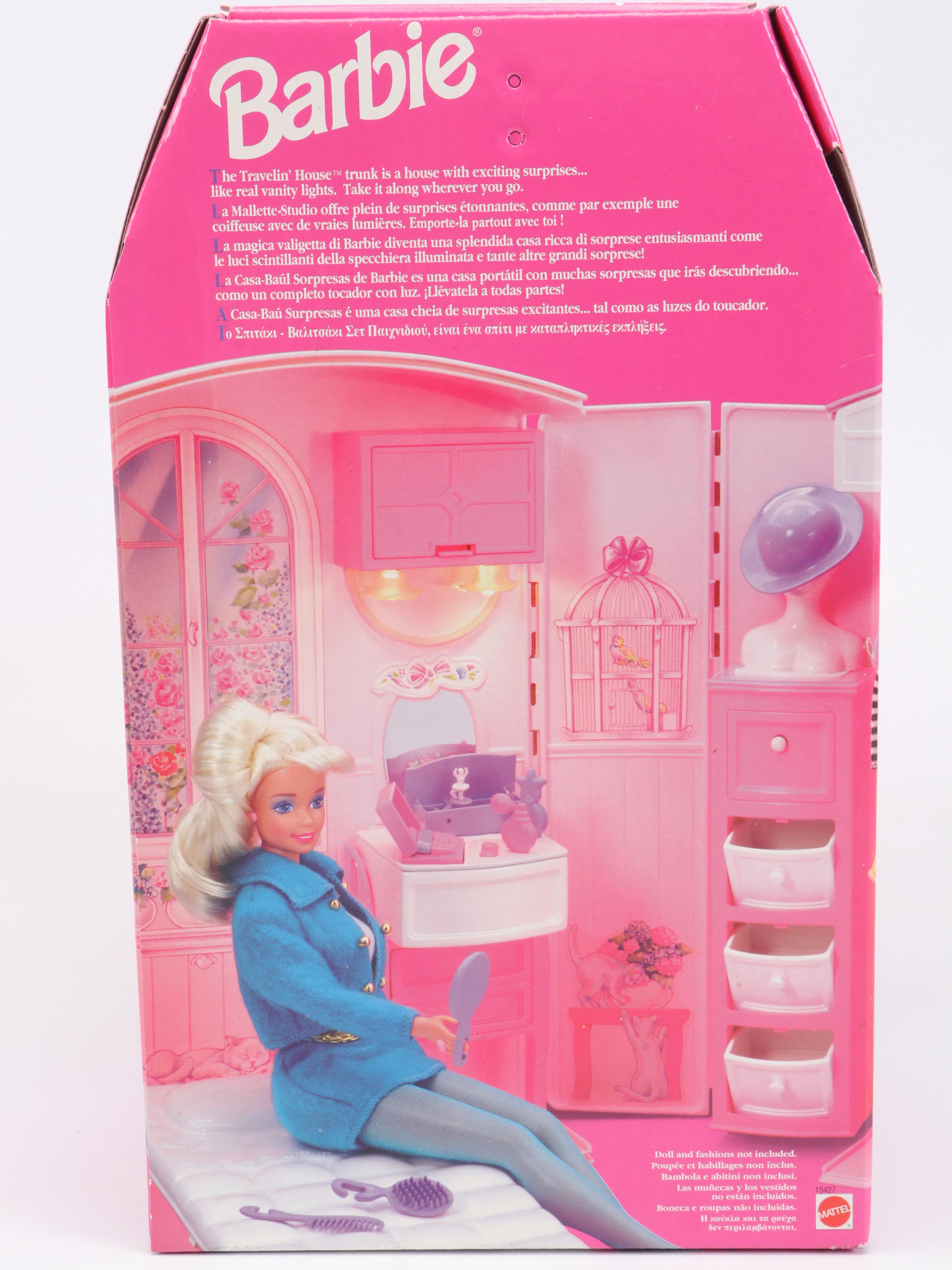 Barbie Travelin' House Roll-Along Trunk Dollhouse