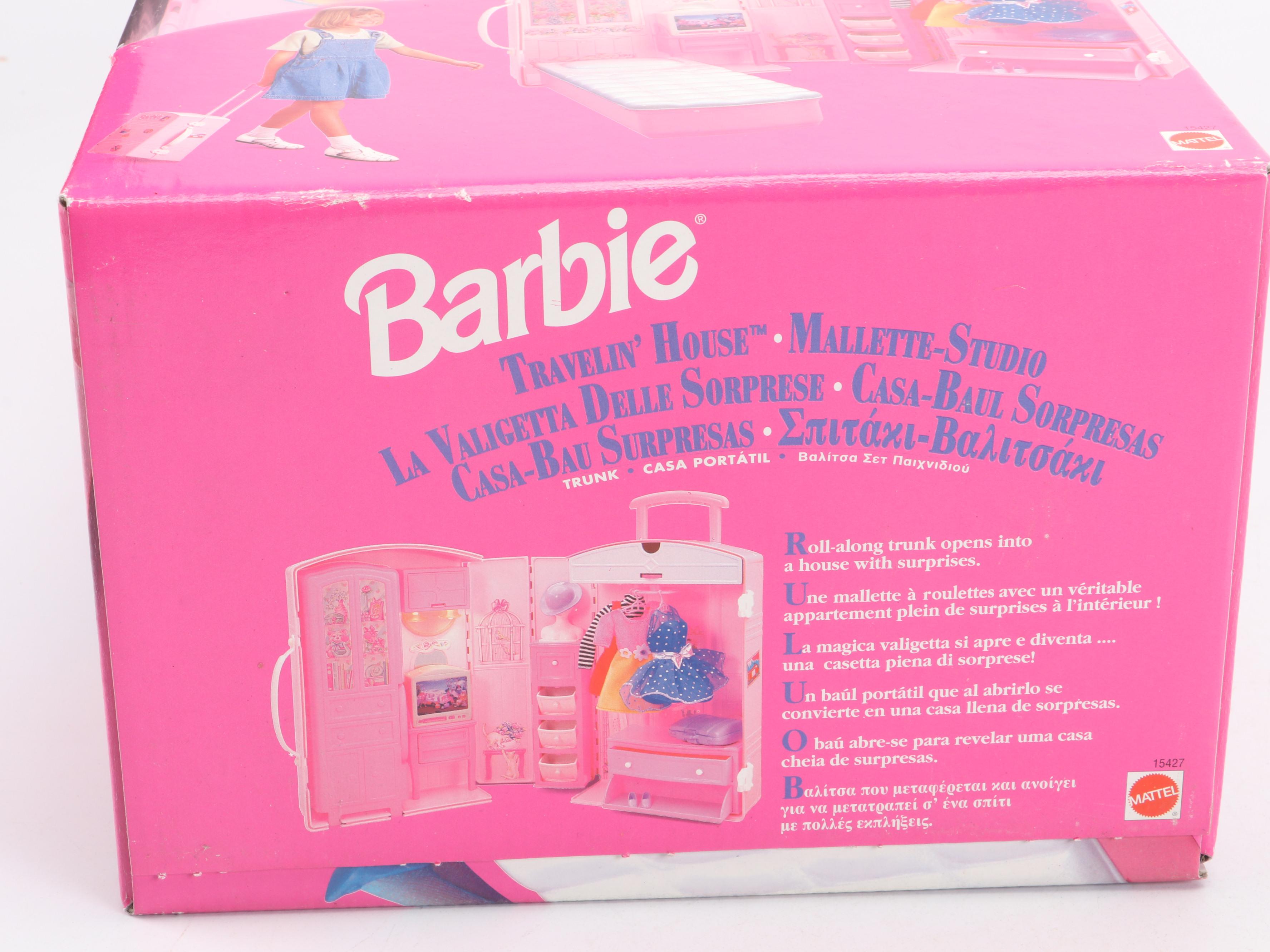 Barbie Travelin' House Roll-Along Trunk Dollhouse