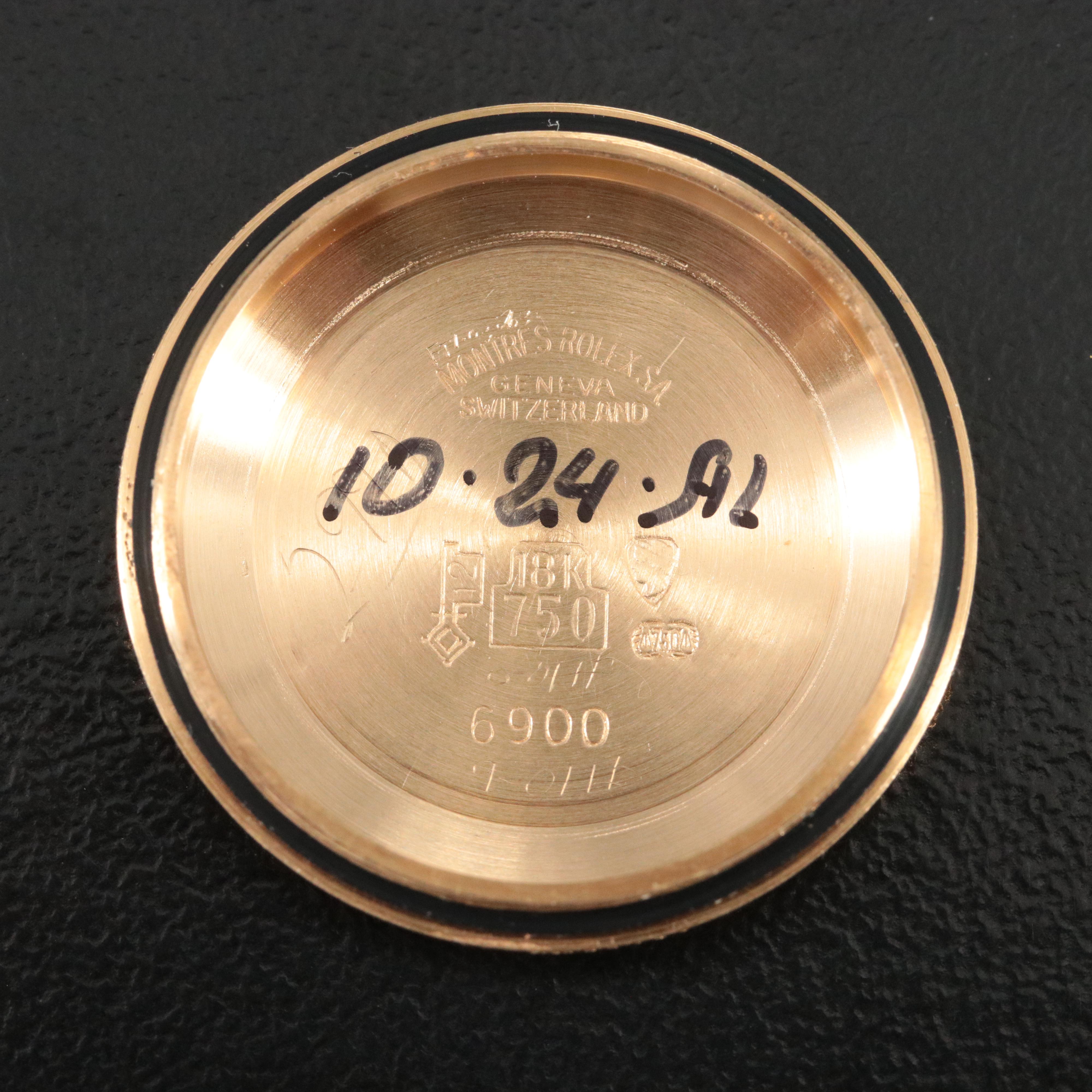 1979 Rolex 18K Oyster Perpetual Datejust Watch