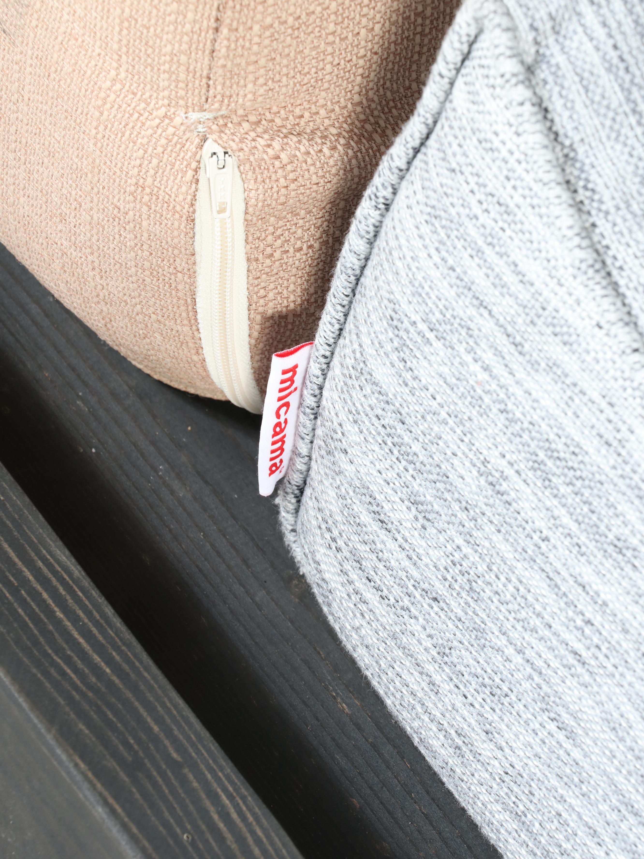 Wooden Slat Patio Daybed with Twin Mattress Covers & Matching Bolster Cushions