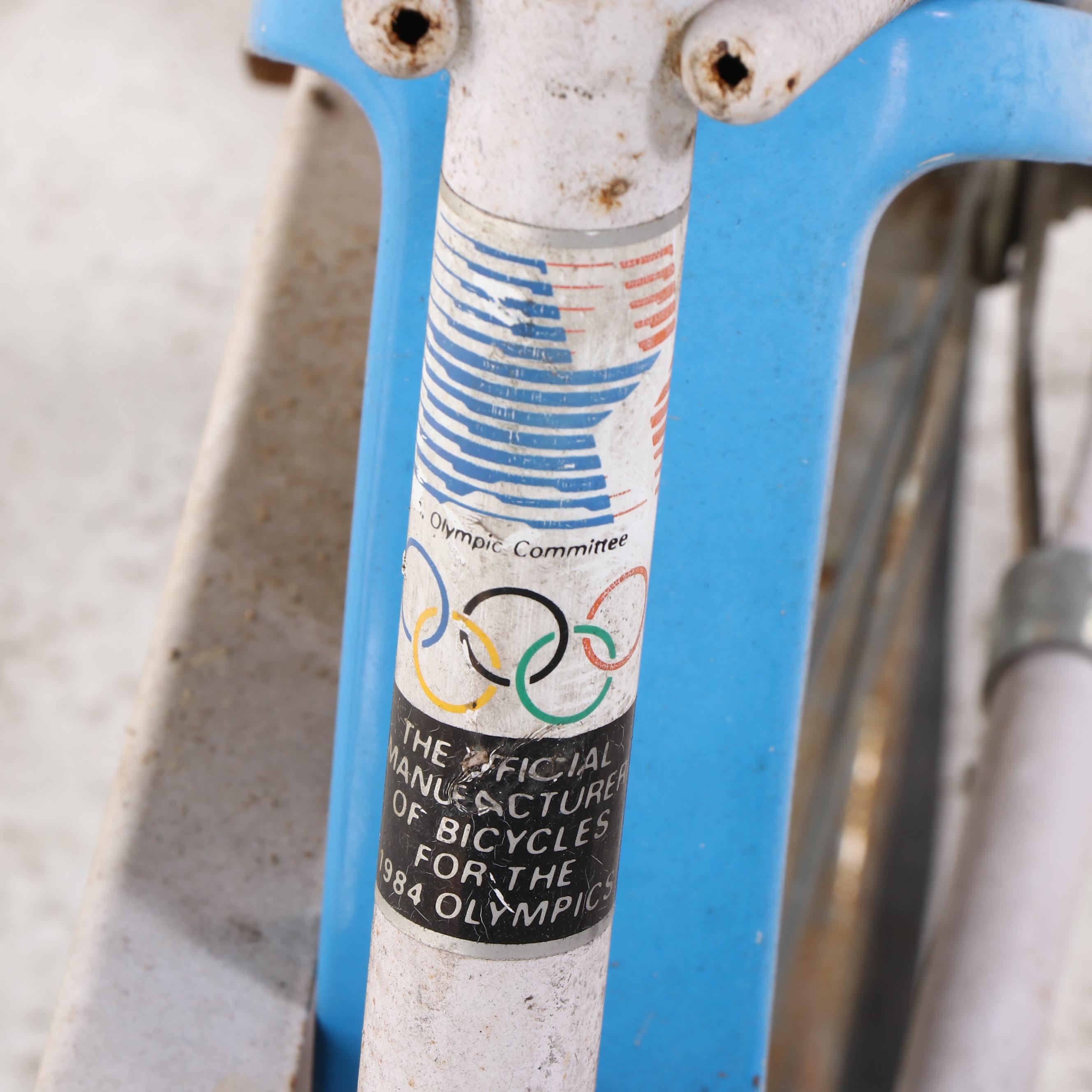 Child's Murray Banana Seat Bicycle in Blue and White, 1980s