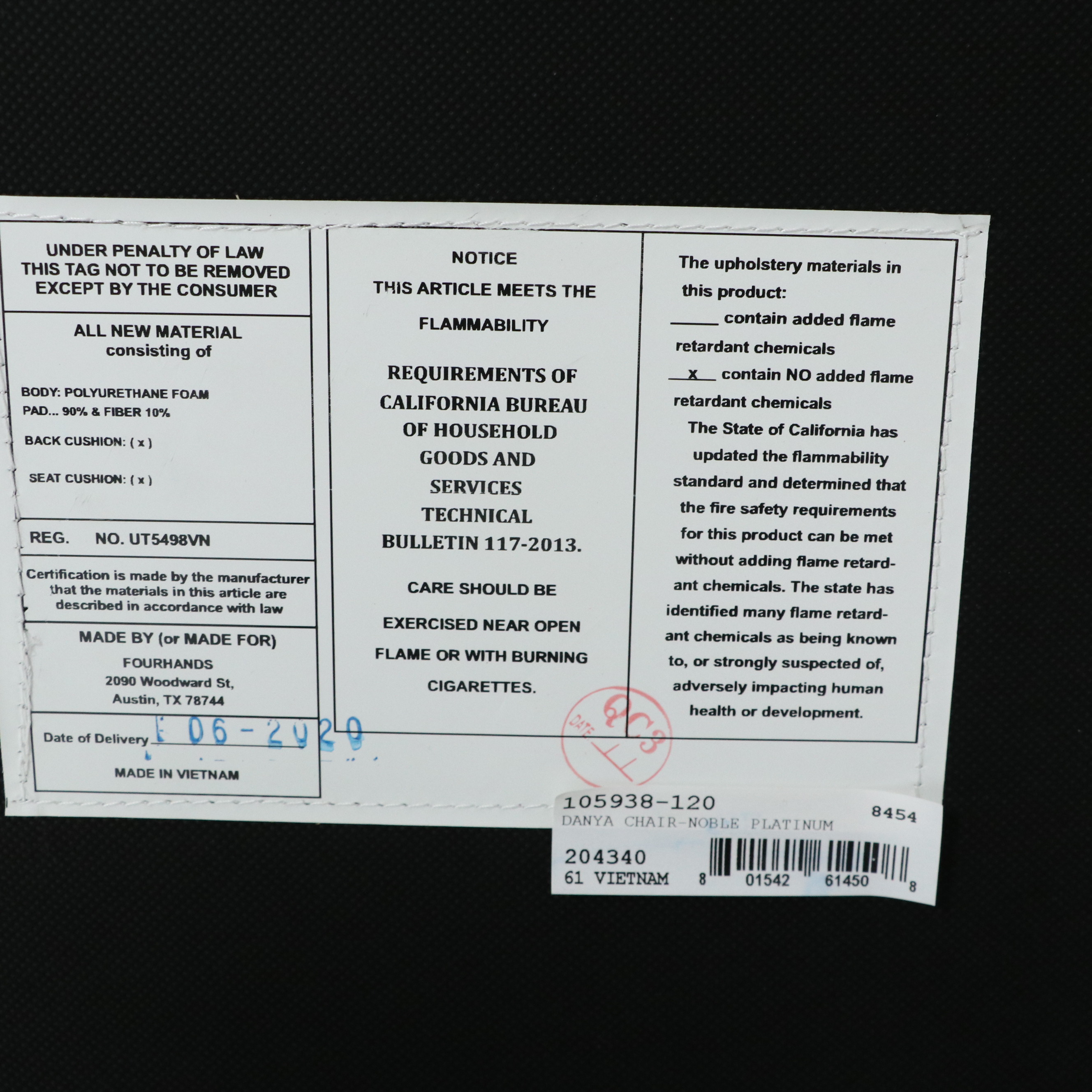 Four Hands "Danya" Danish Modern Style Accent Armchairs and Metal Drum Table