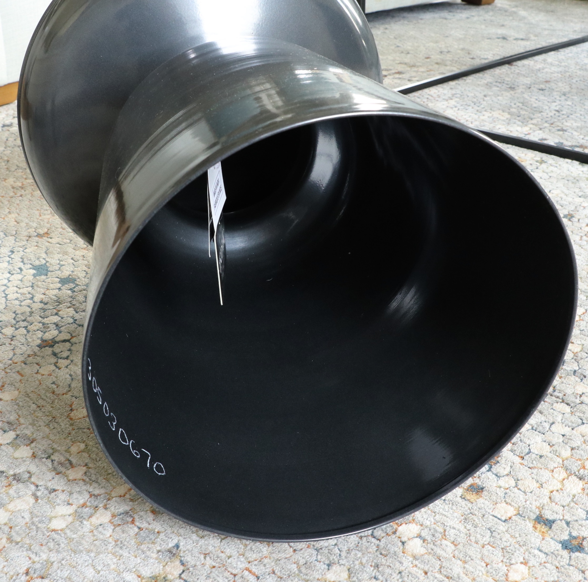 Four Hands "Danya" Danish Modern Style Accent Armchairs and Metal Drum Table