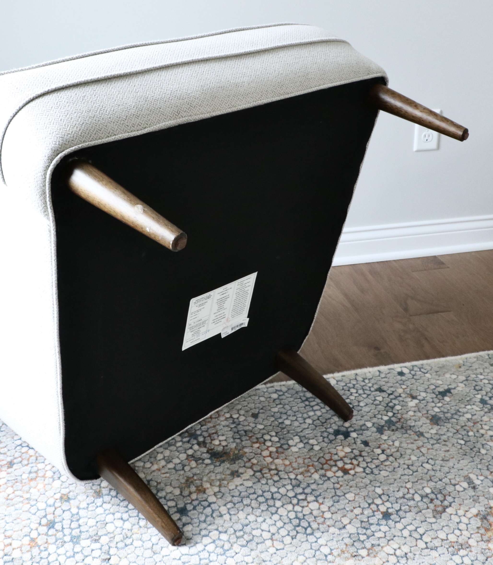 Four Hands "Danya" Danish Modern Style Accent Armchairs and Metal Drum Table