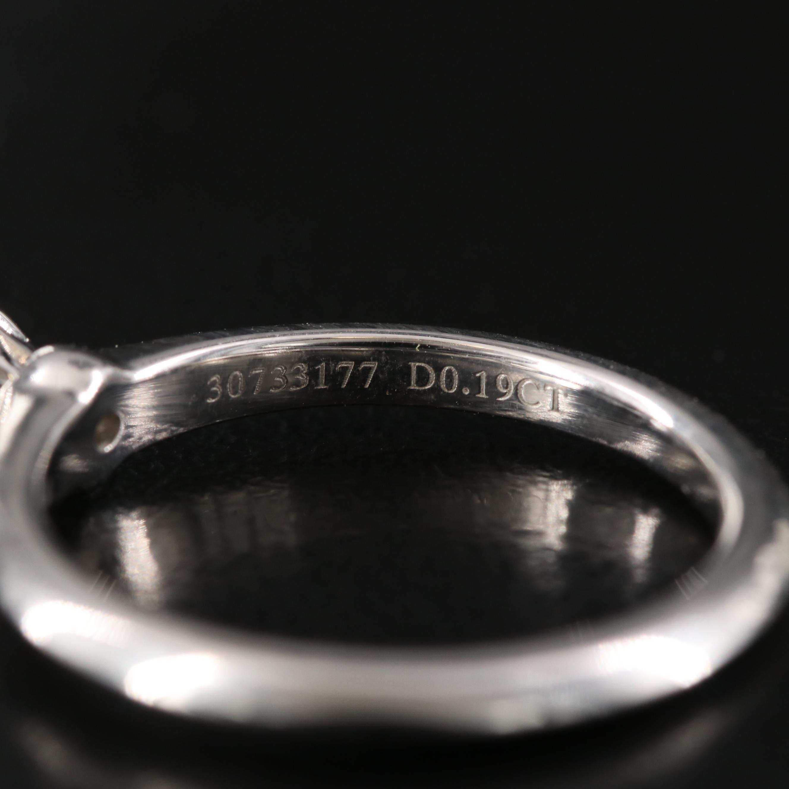 Tiffany & Co. "Tiffany Setting" Platinum Solitaire Ring