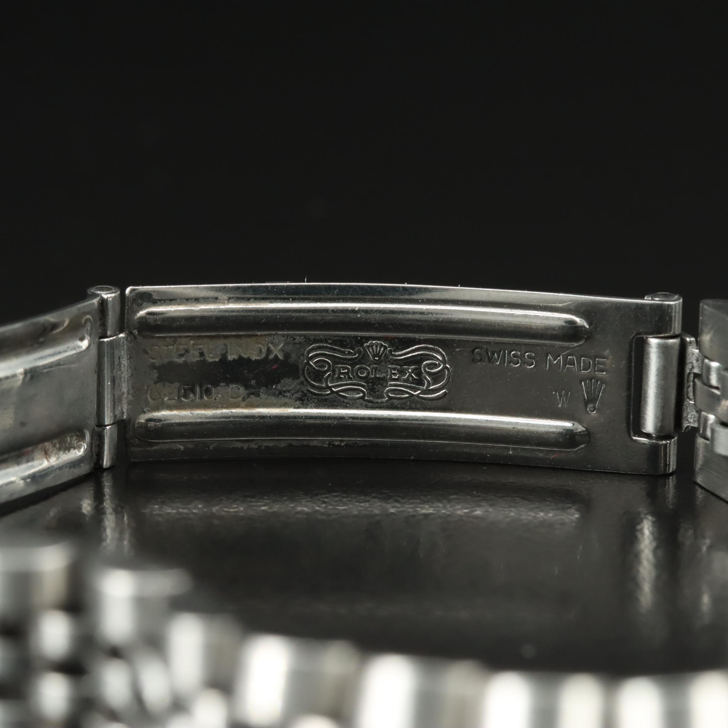 1995 Rolex Custom Diamond Bezel White Roman Dial Datejust Watch