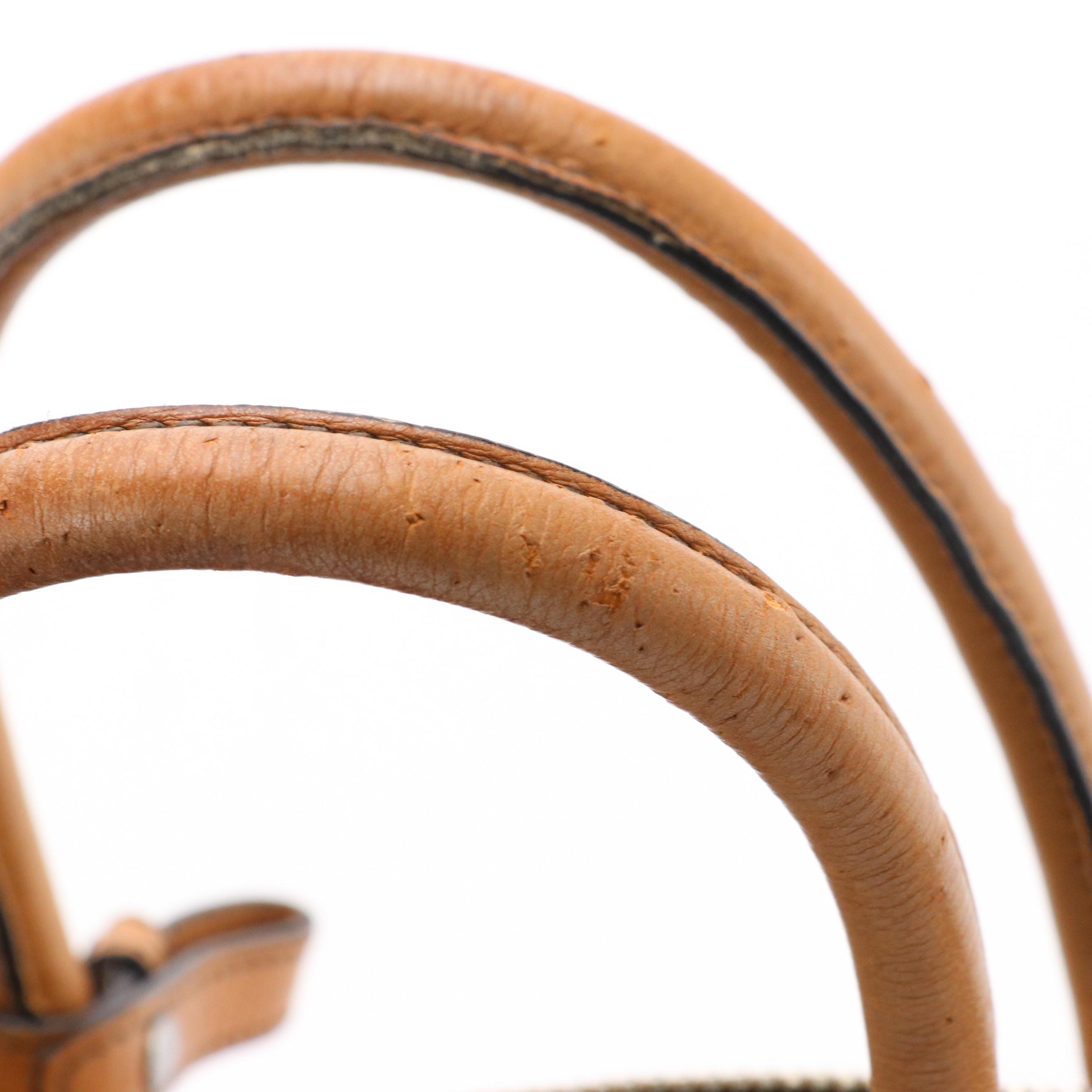 Prada Double Zip Handbag in Natural Glace Calf Leather