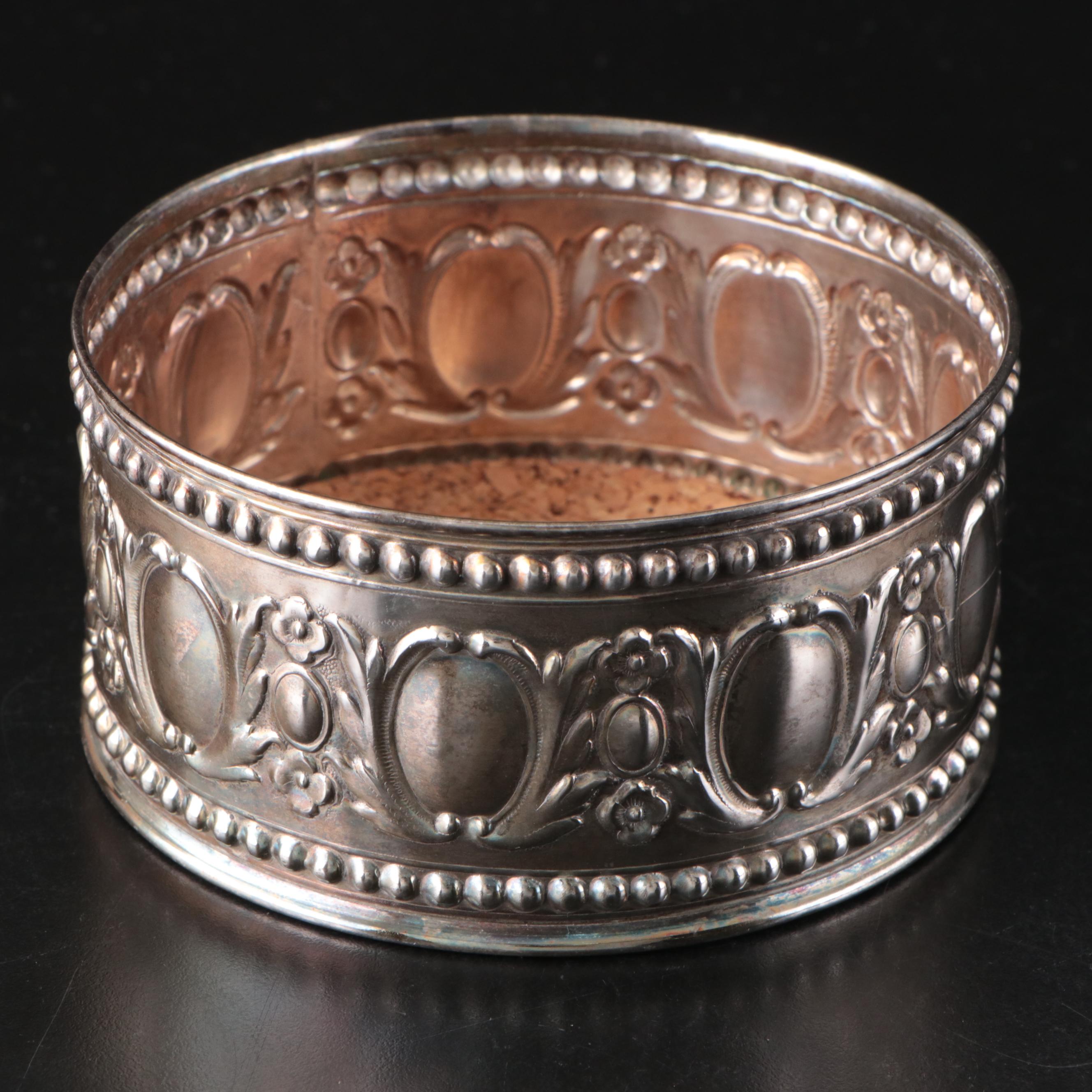 Poole with Other Silver Plate Wine Coasters and Dishes