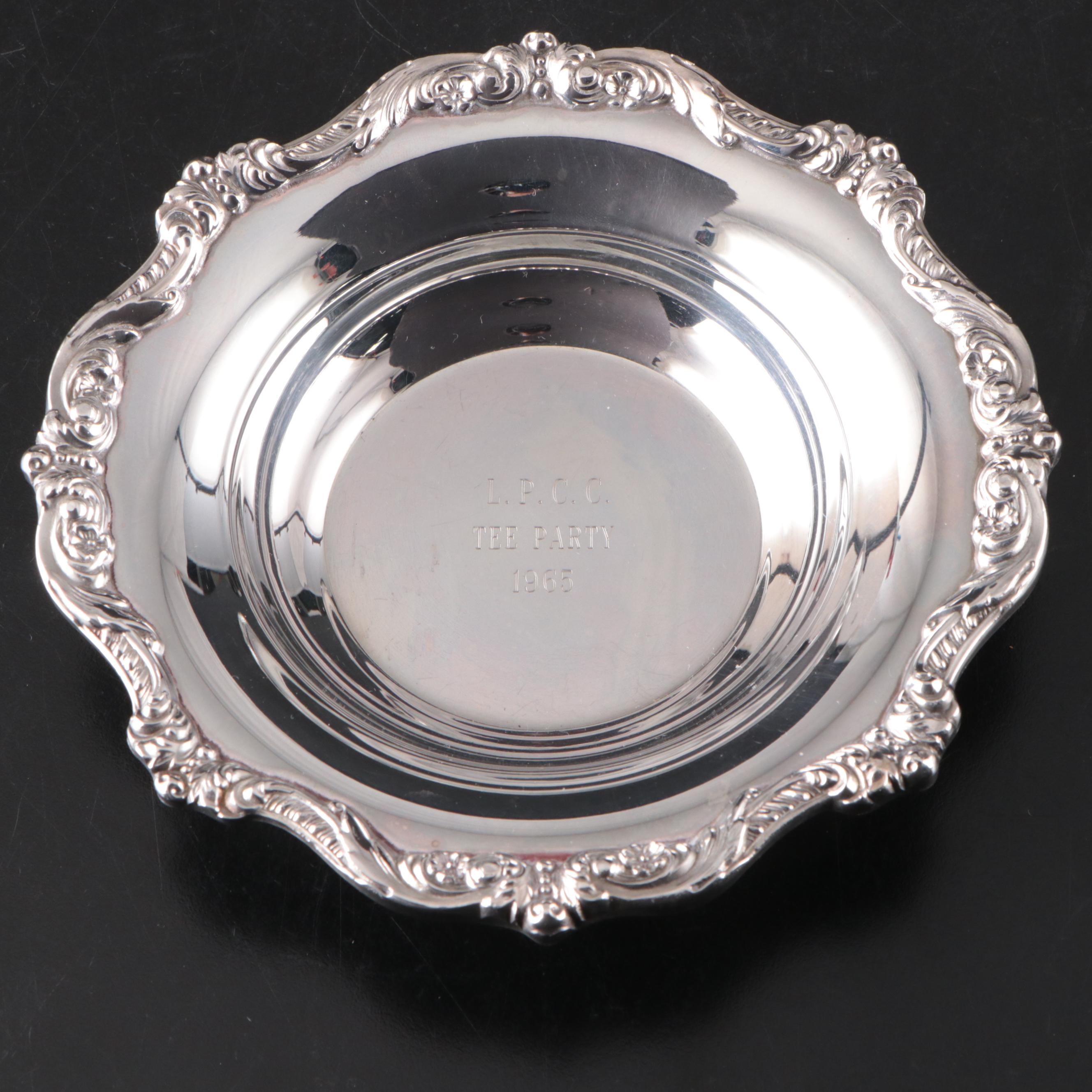 Poole with Other Silver Plate Wine Coasters and Dishes