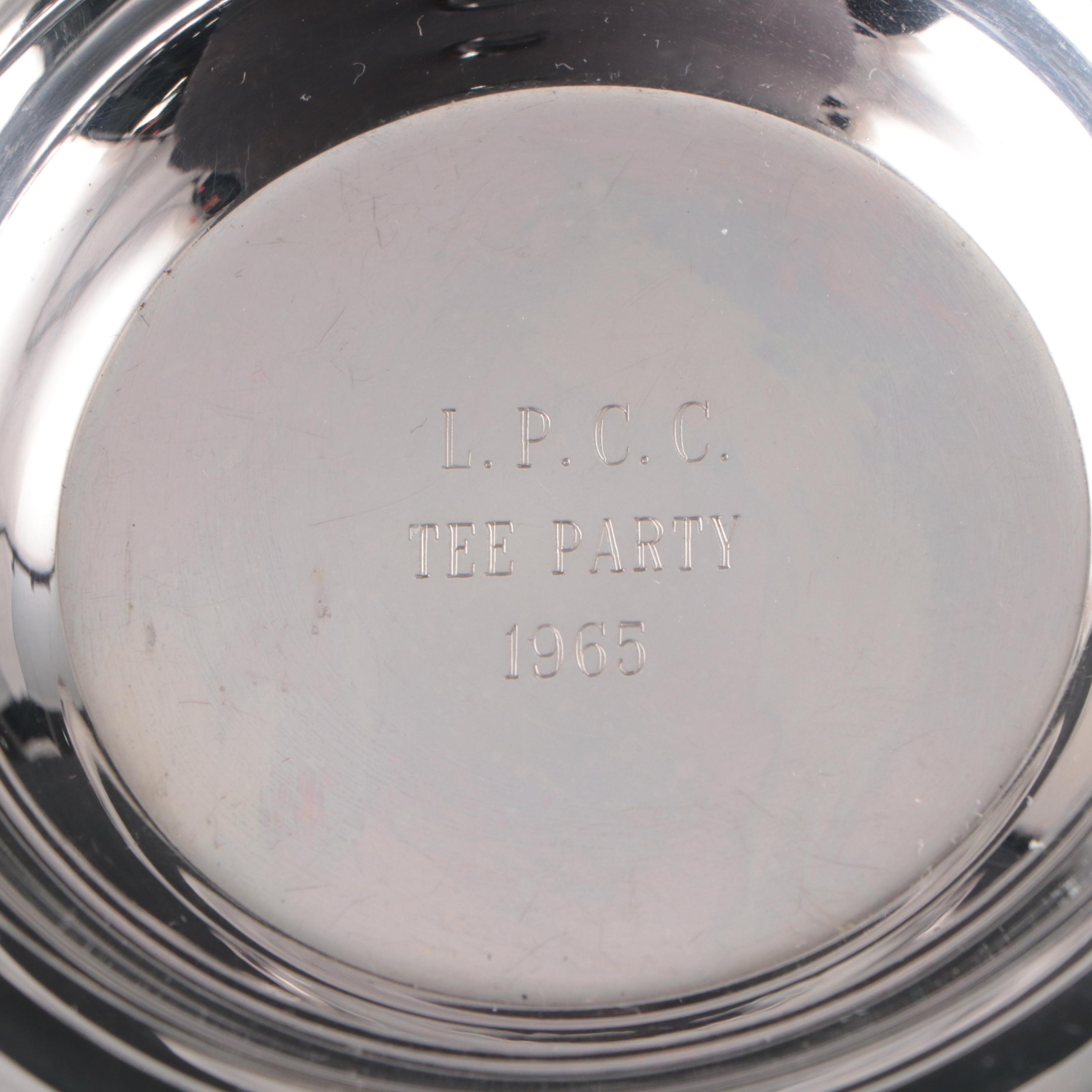 Poole with Other Silver Plate Wine Coasters and Dishes