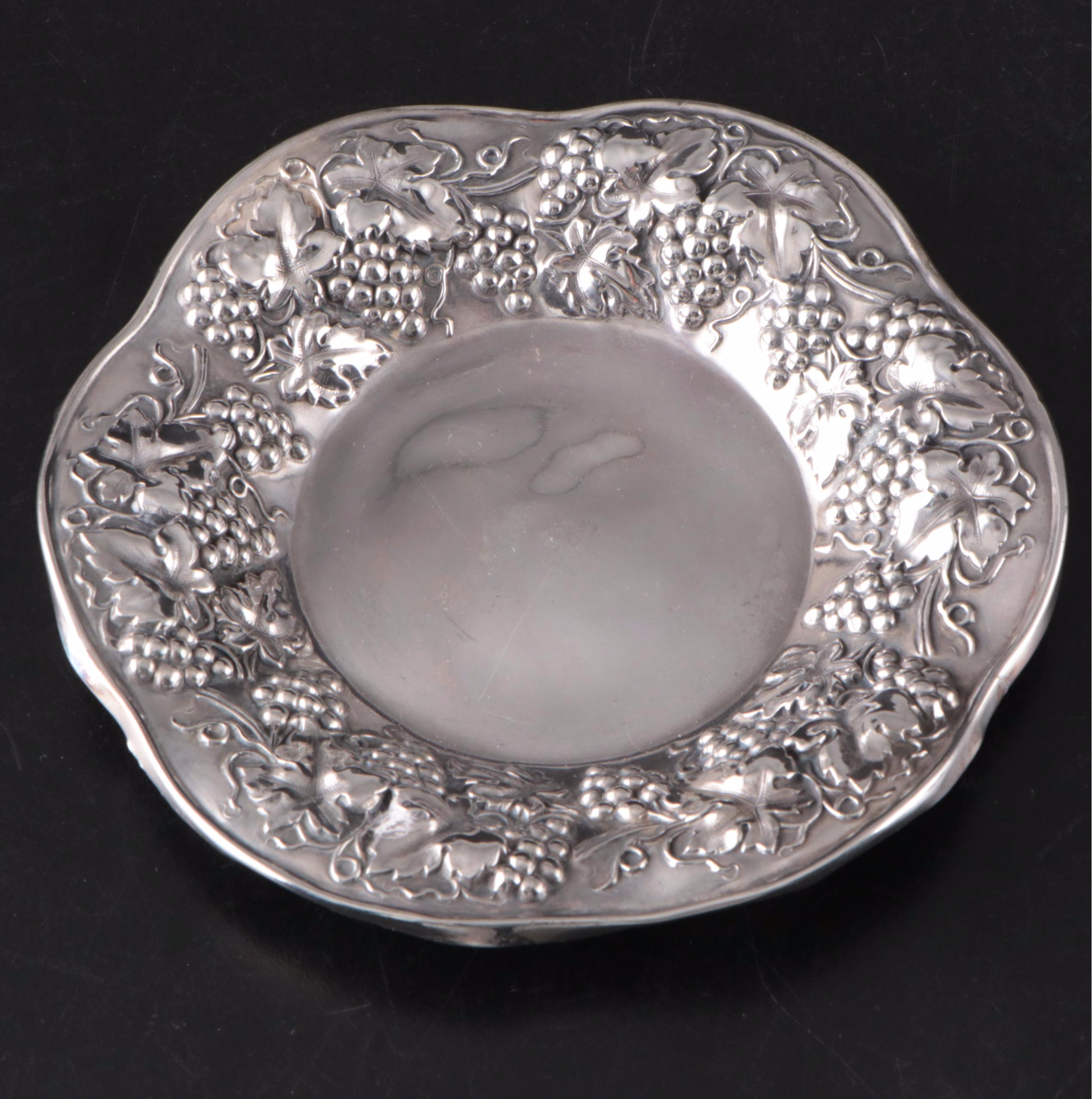 Poole with Other Silver Plate Wine Coasters and Dishes