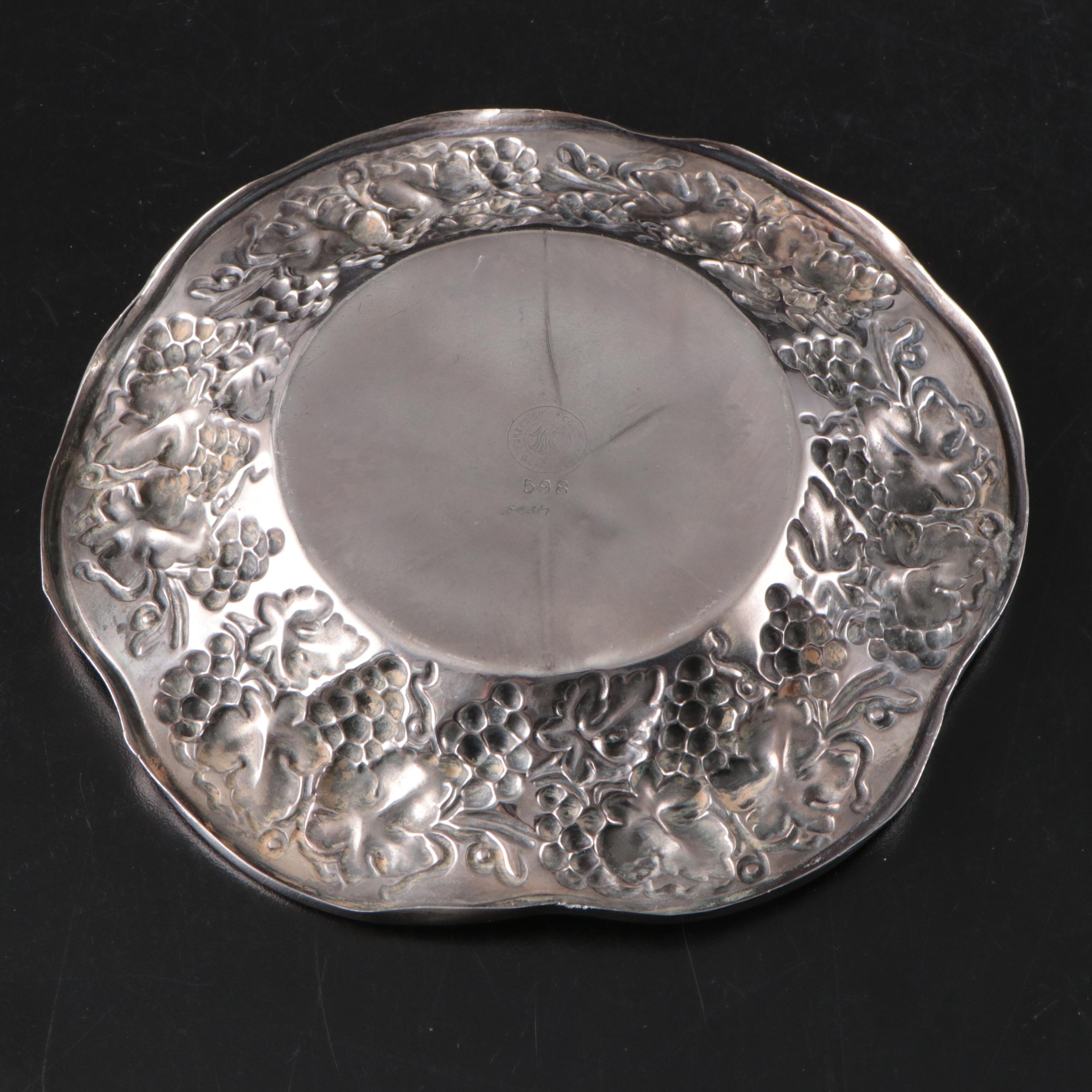 Poole with Other Silver Plate Wine Coasters and Dishes