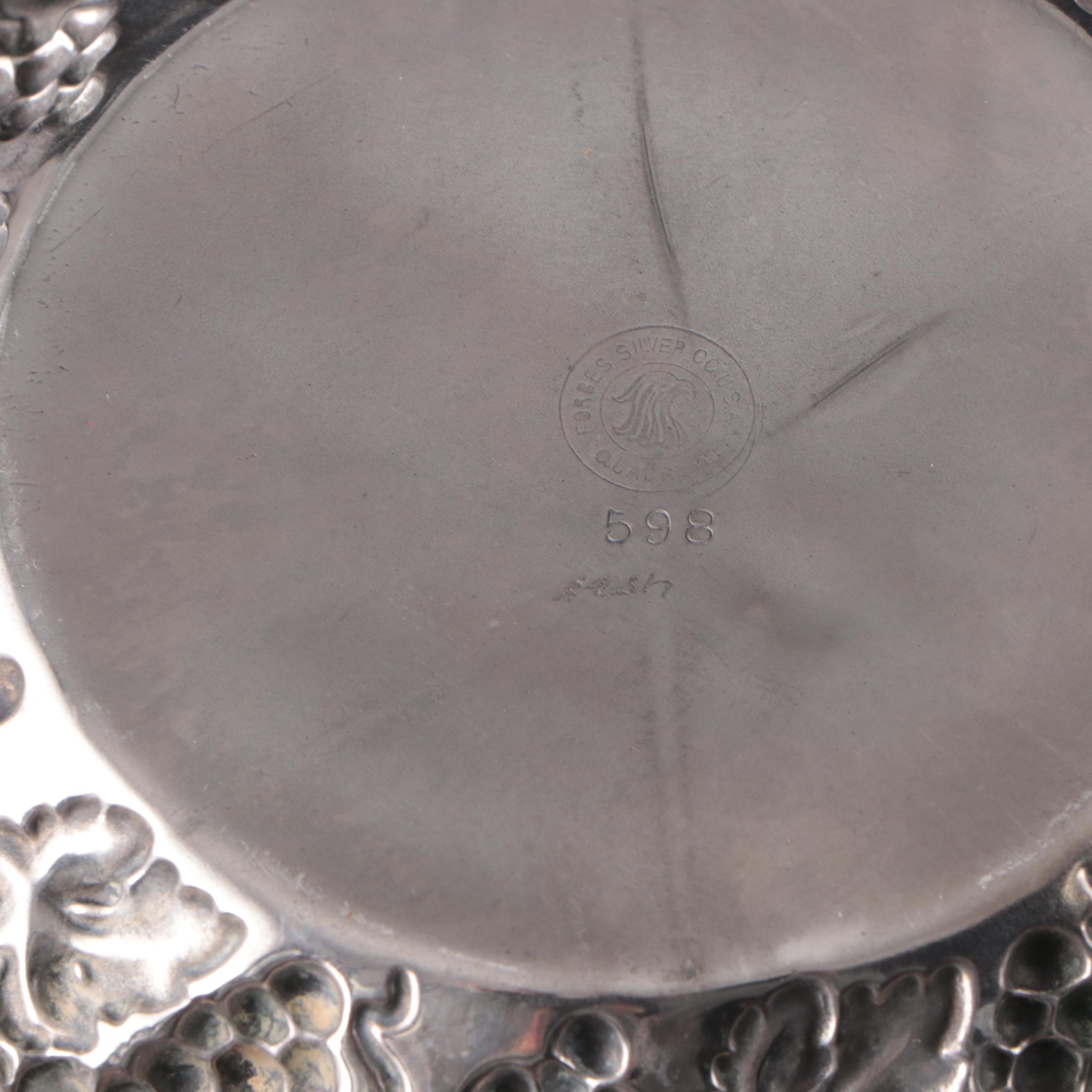 Poole with Other Silver Plate Wine Coasters and Dishes