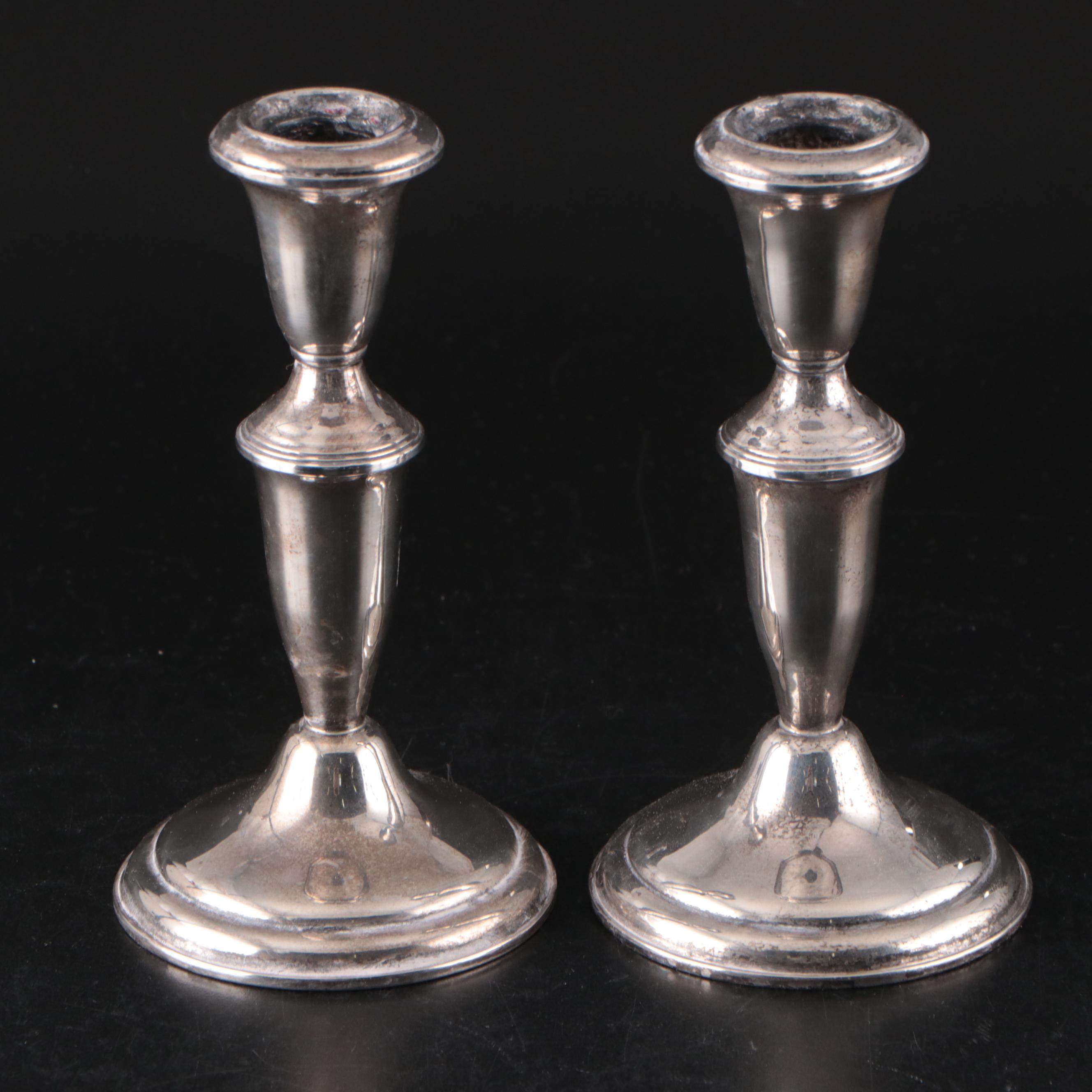 Gumps Gadrooning Pattern Sterling Silver Candelabra with More