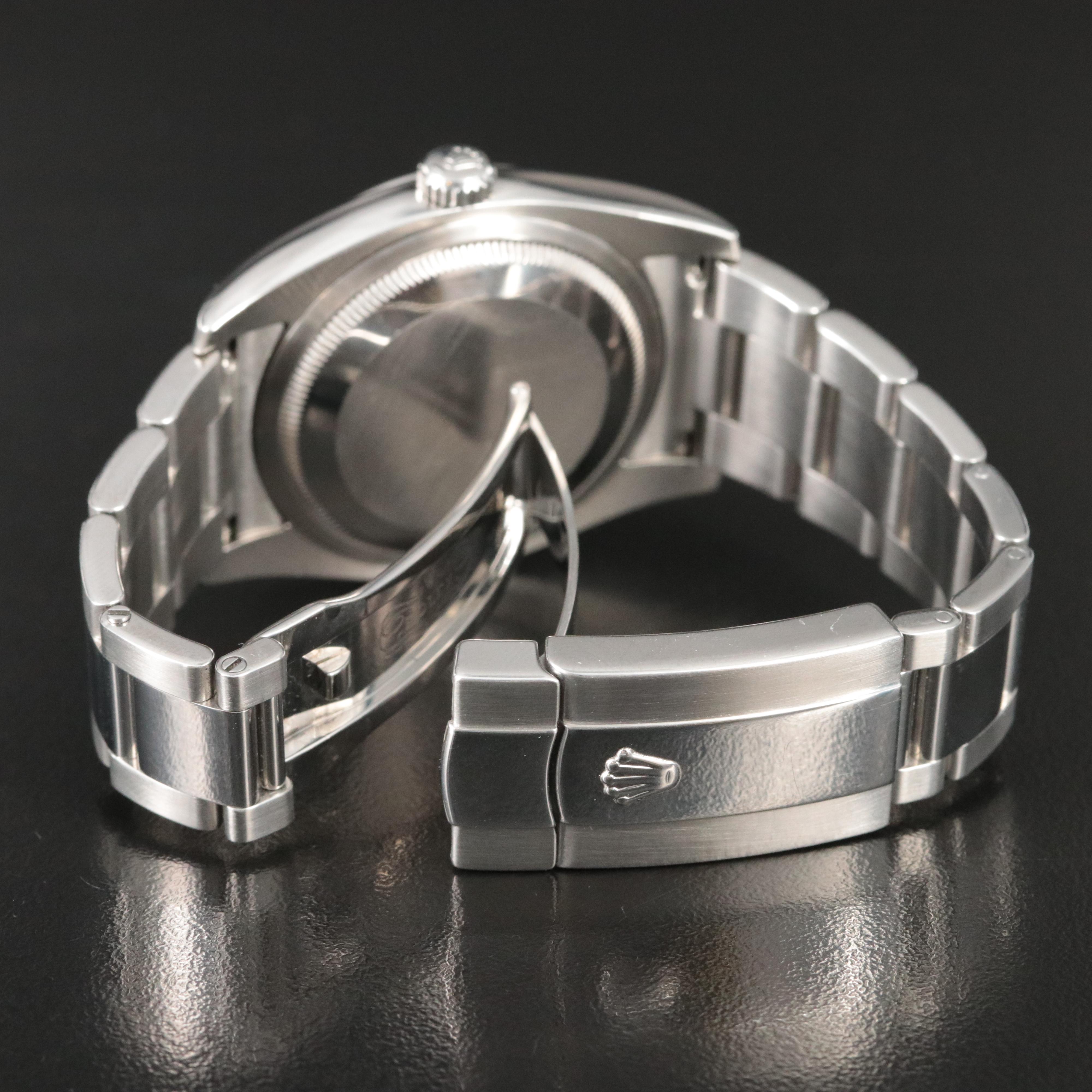 Rolex Datejust Roman Salmon Dial Stainless Steel Watch