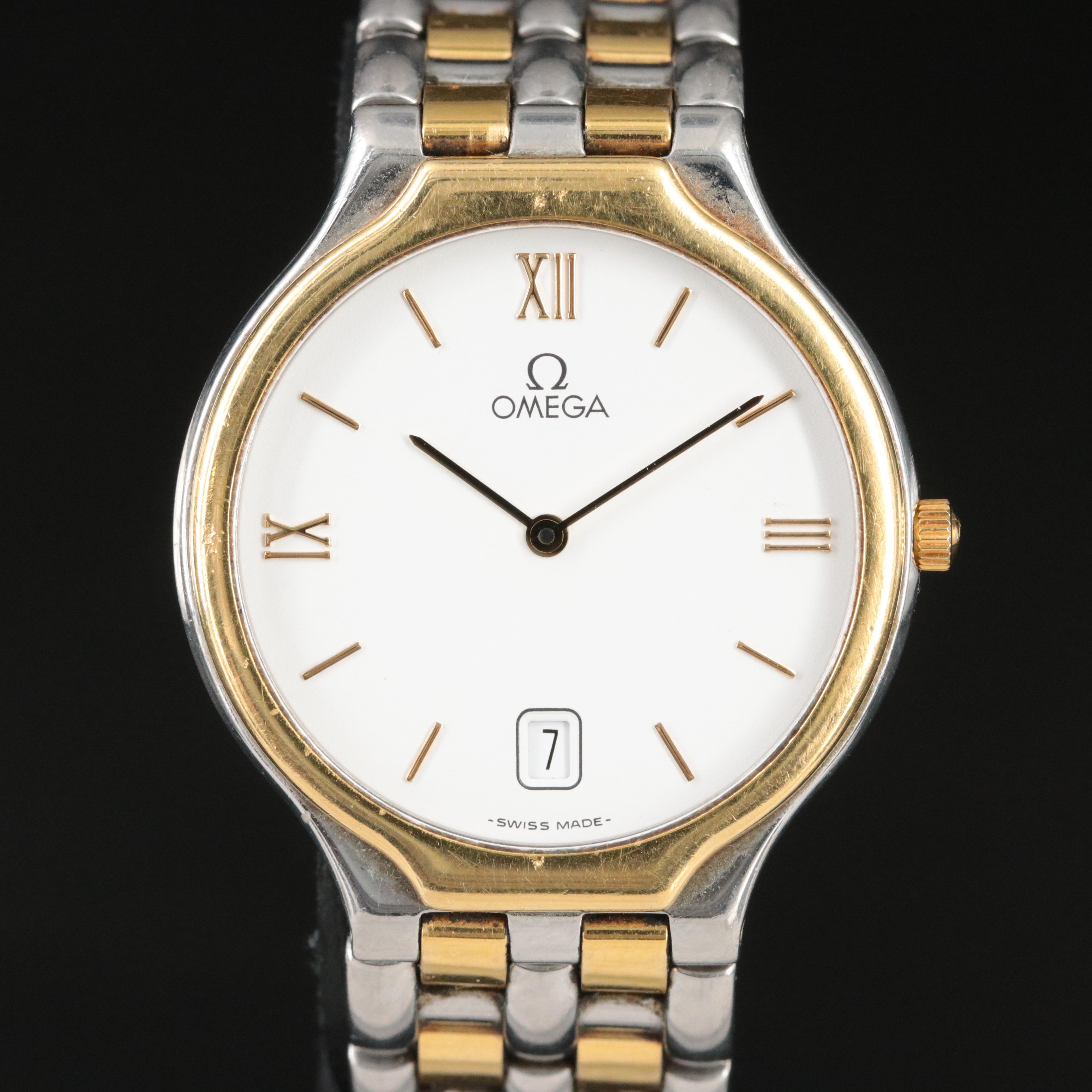 Omega De Ville 4230.23.00 18K Gold and Steel Quartz Watch
