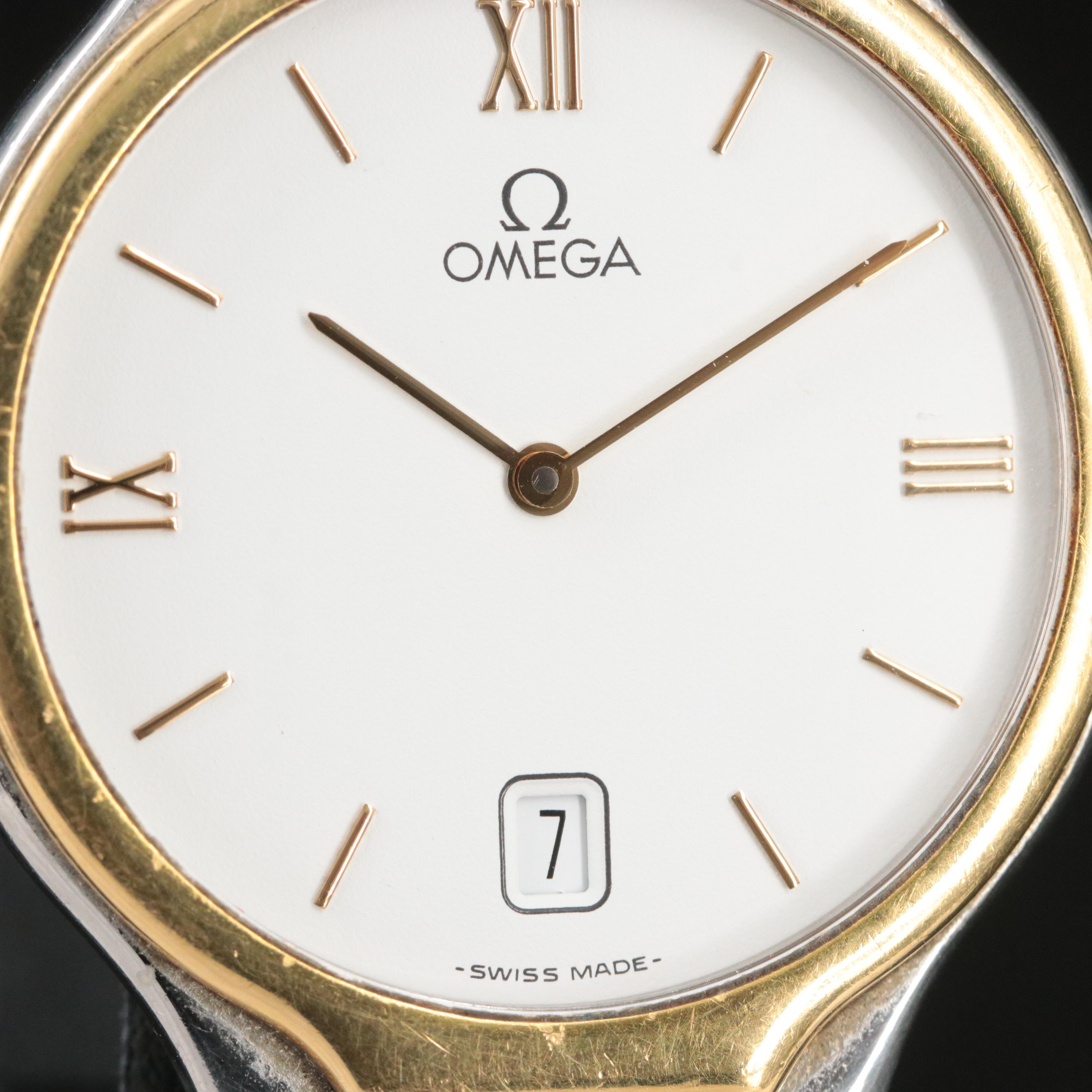 Omega De Ville 4230.23.00 18K Gold and Steel Quartz Watch
