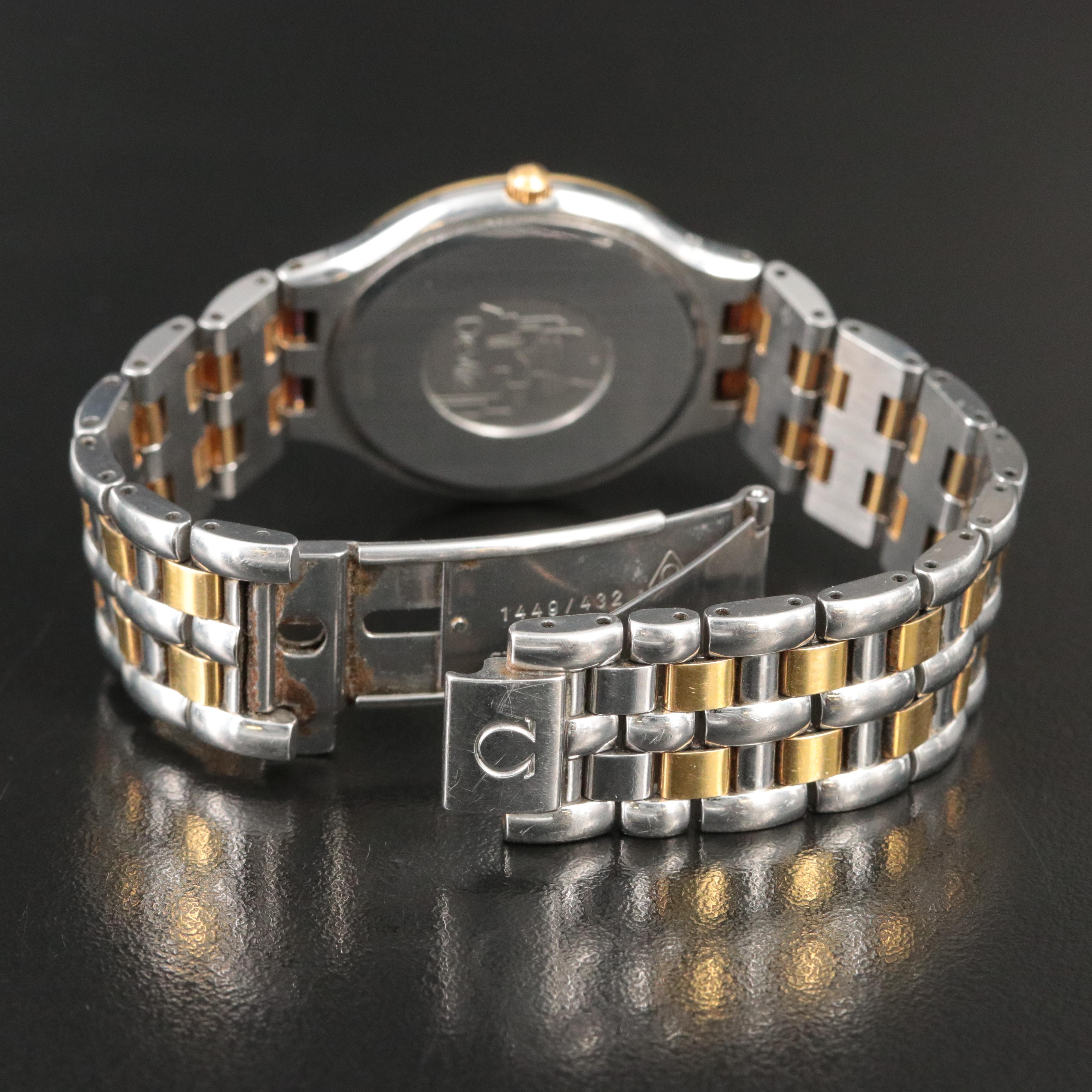 Omega De Ville 4230.23.00 18K Gold and Steel Quartz Watch