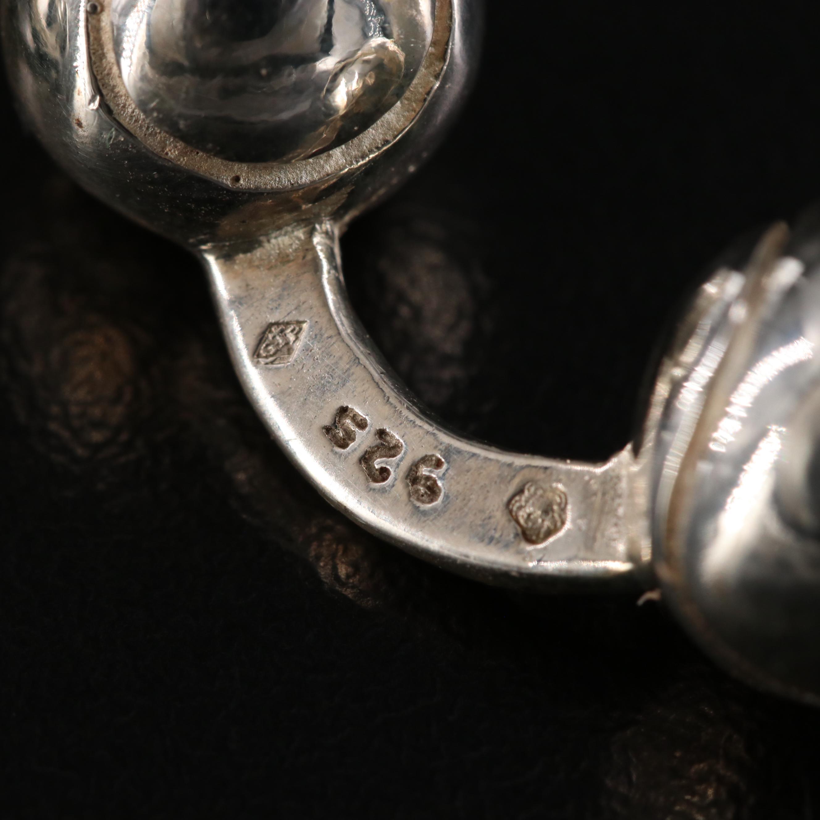 Tiffany & Co. Sterling Tennis Ball Cufflinks Paris