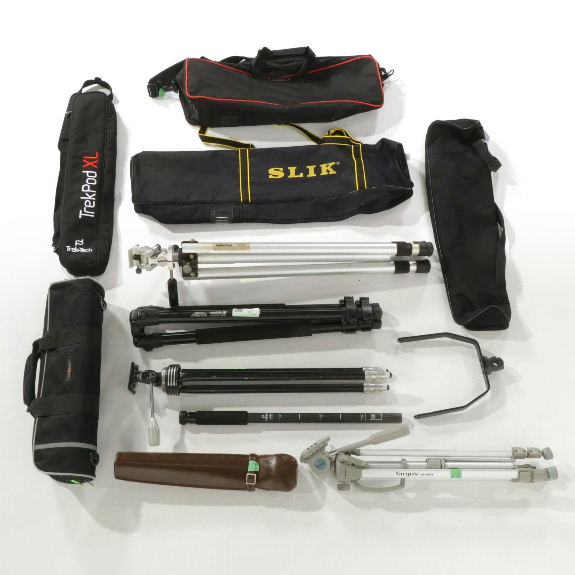Camera Tripods, Monopod, and Carrying Cases