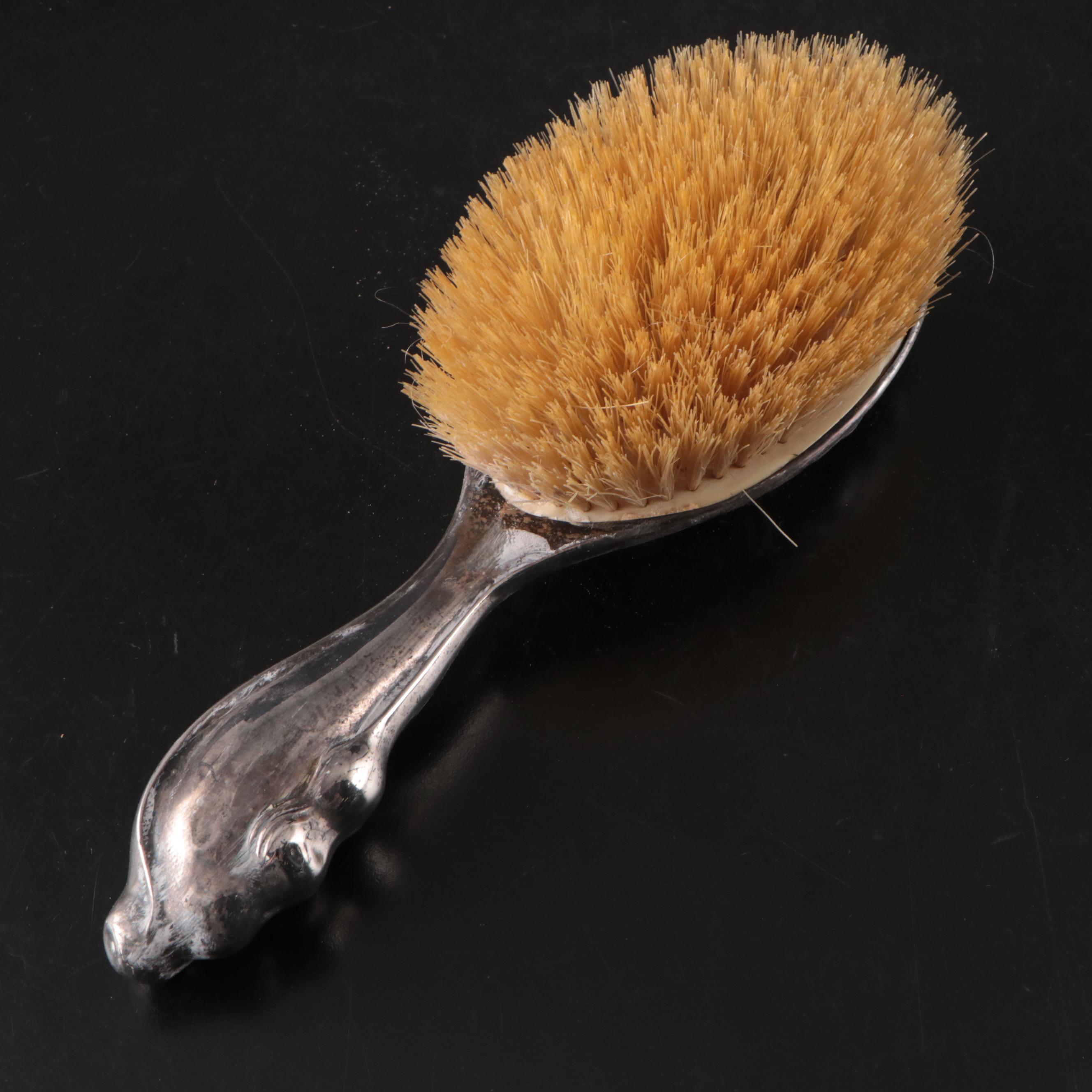 Theodore W. Foster & Bro Sterling Silver Brush and Mirror with More