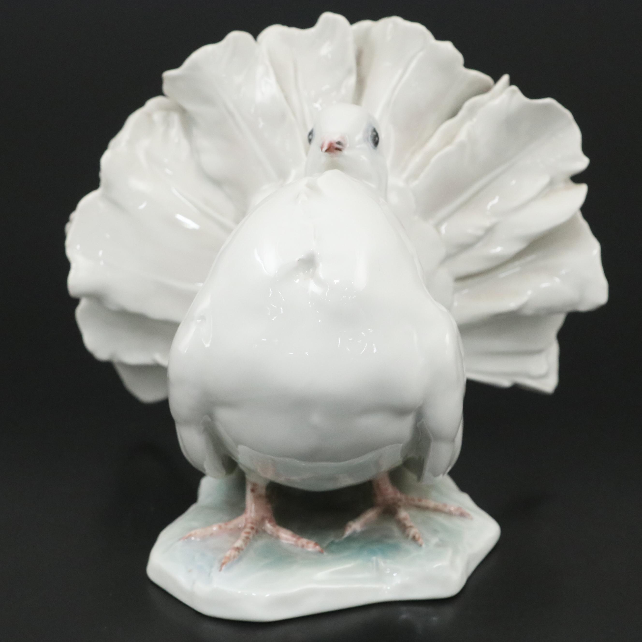 Fritz Heidenreich for Rosenthal White Dove Porcelain Figurine
