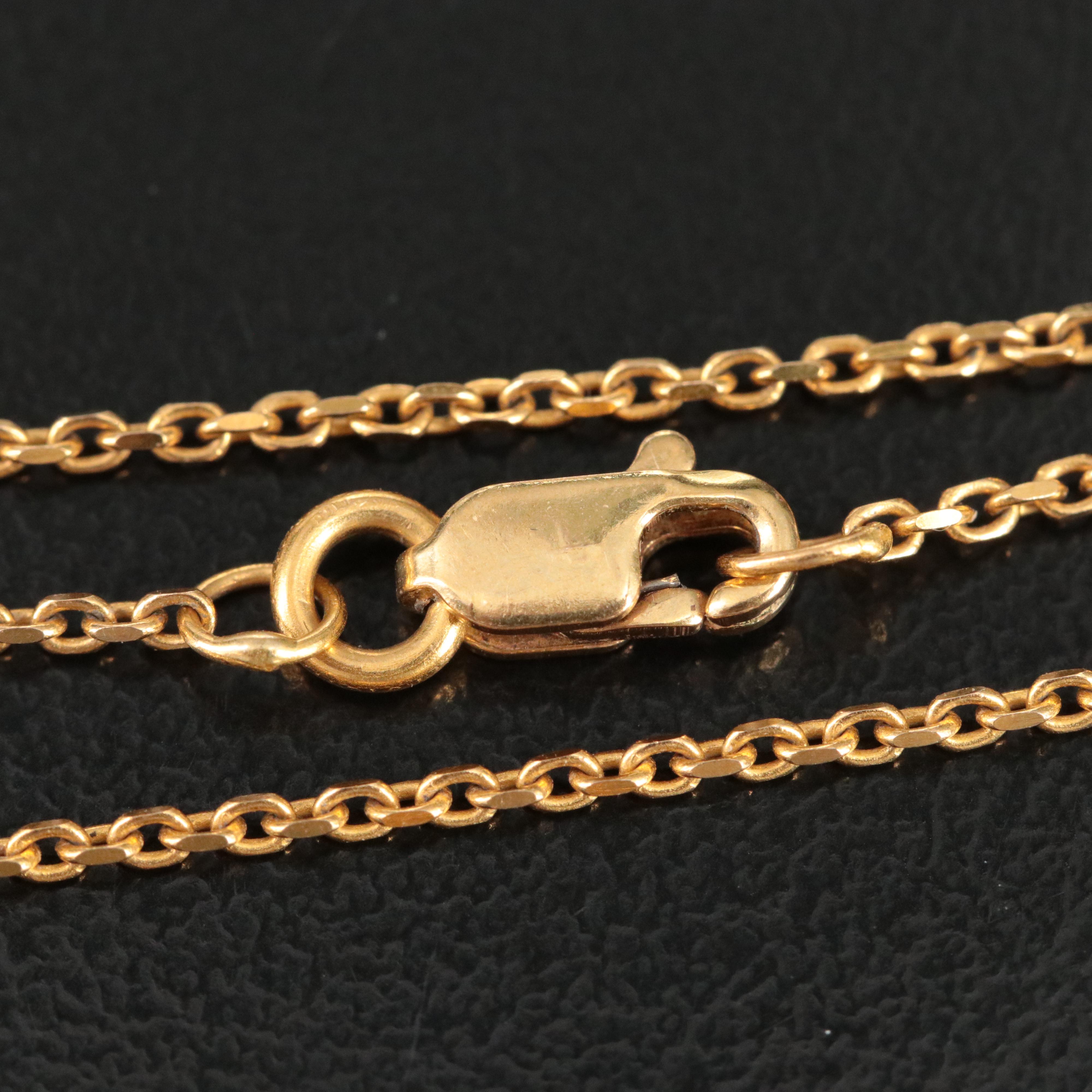 18K Mother of Pearl Quatrefoil Station Necklace