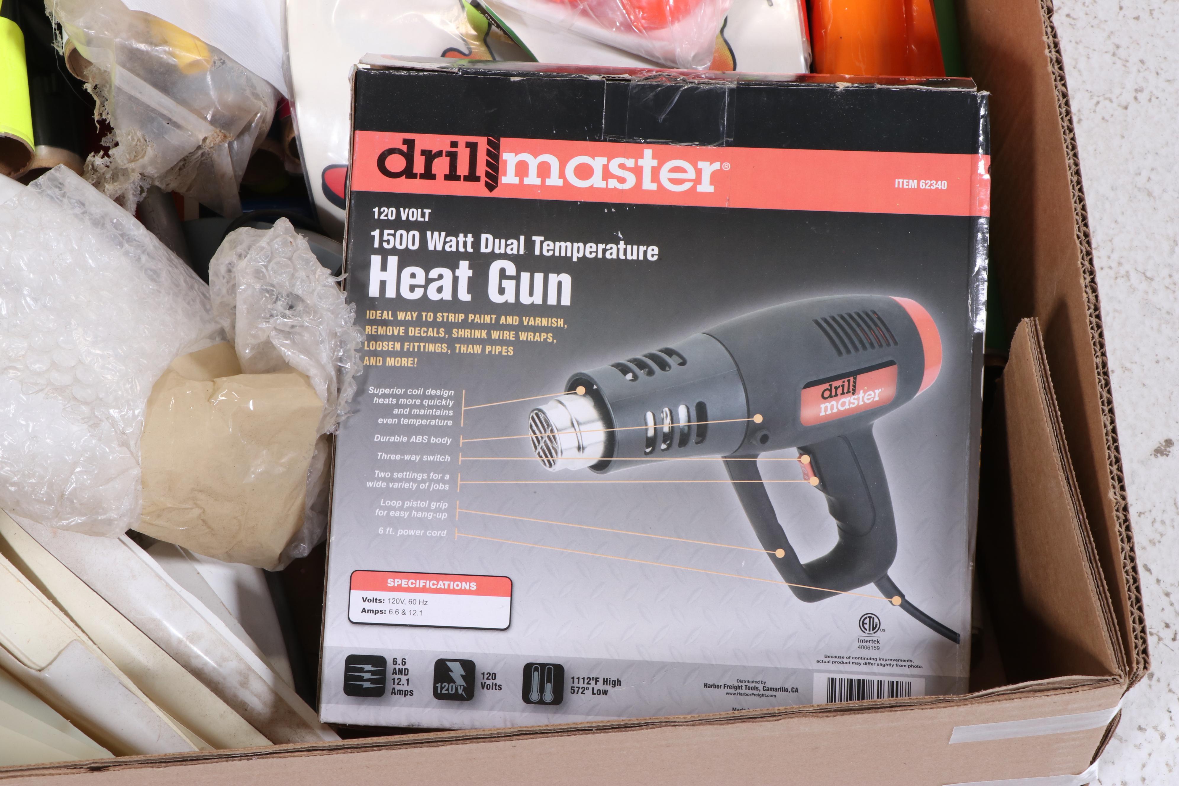 Saito Partial Build Balsa Wood Hobby Airplane with Drill Master Heat Gun, More